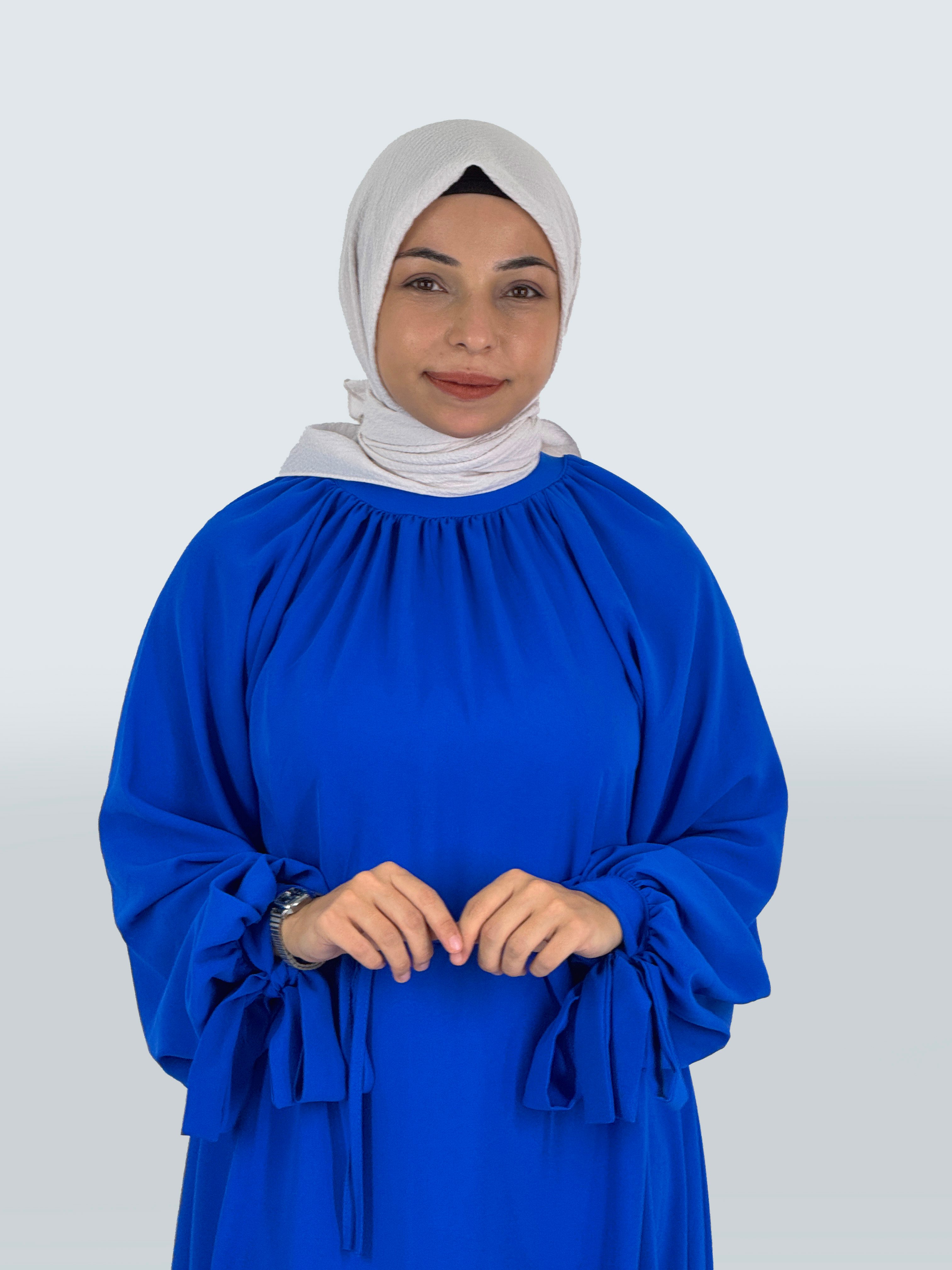Sade Zerafet  Bilek Bağlama Detaylı Elbise