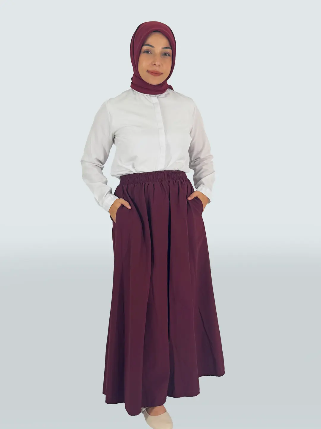 Poplin Tesettür Etek