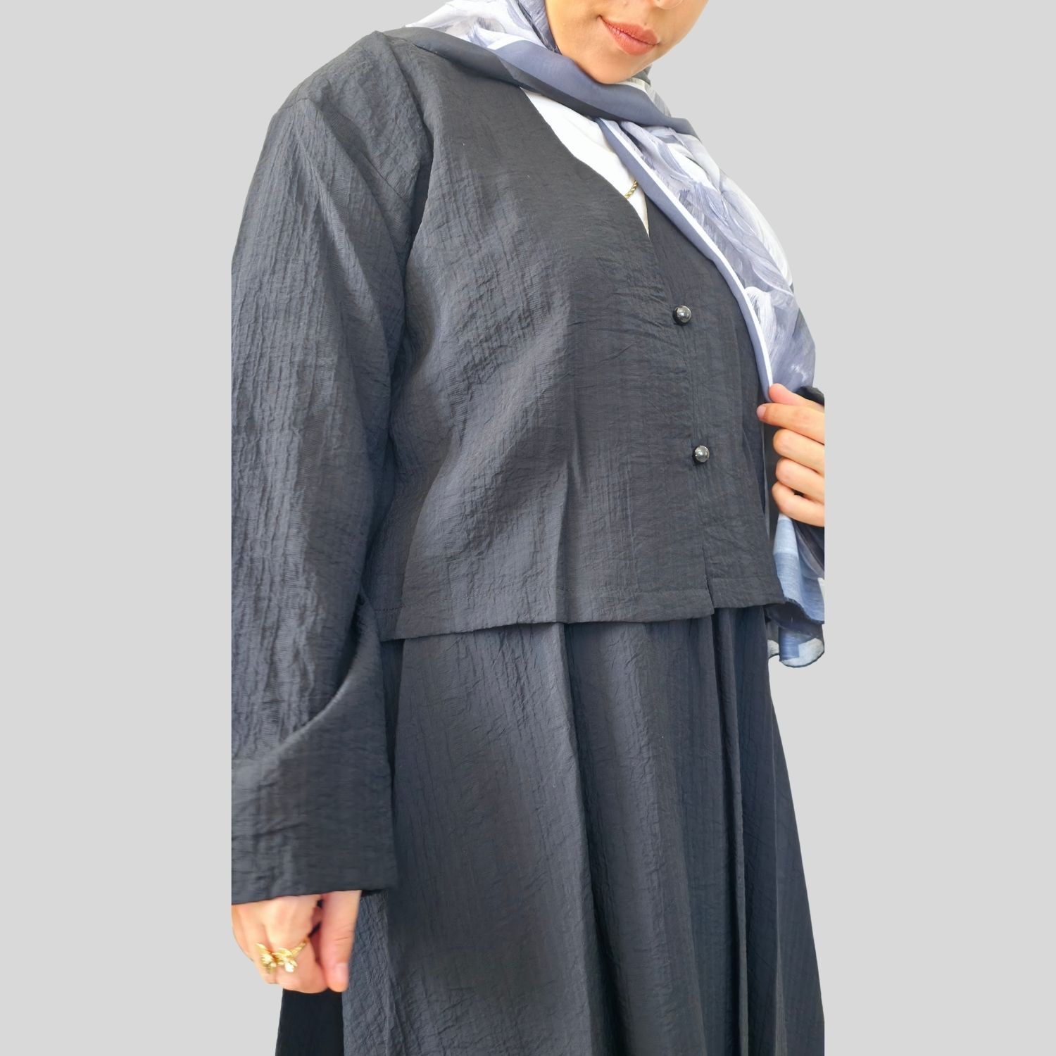 Selene Soft Gofre Kumaş İkili Takım 