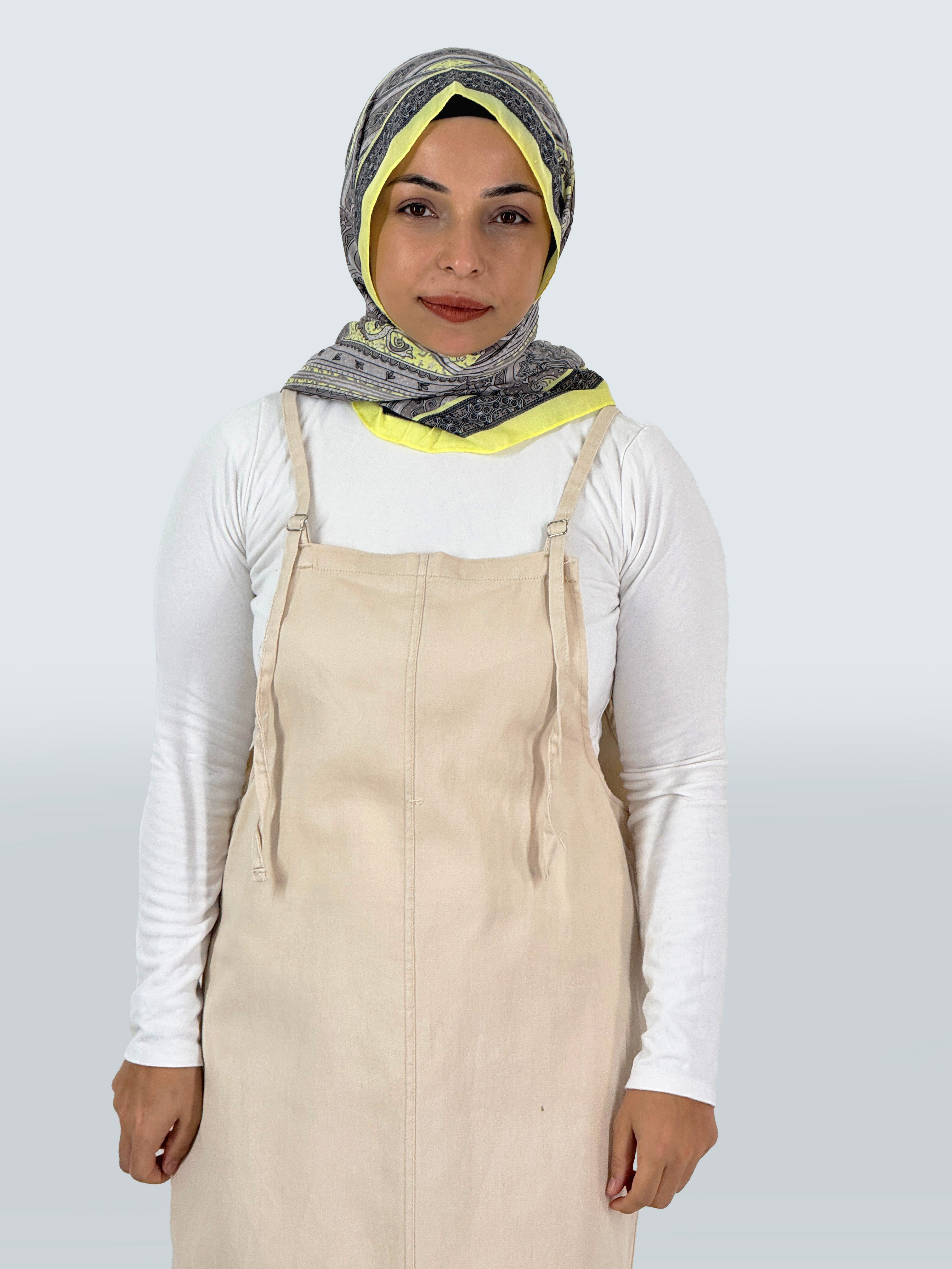Askılı Yazlık Tesettür Jile Elbise 