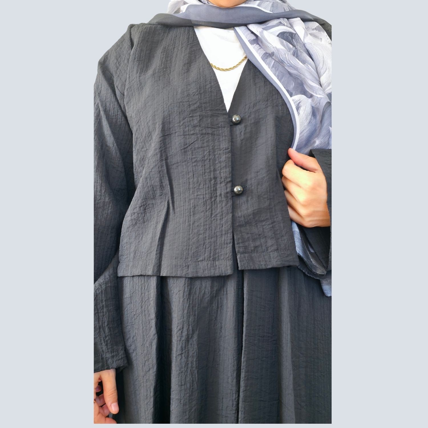 Selene Soft Gofre Kumaş İkili Takım 