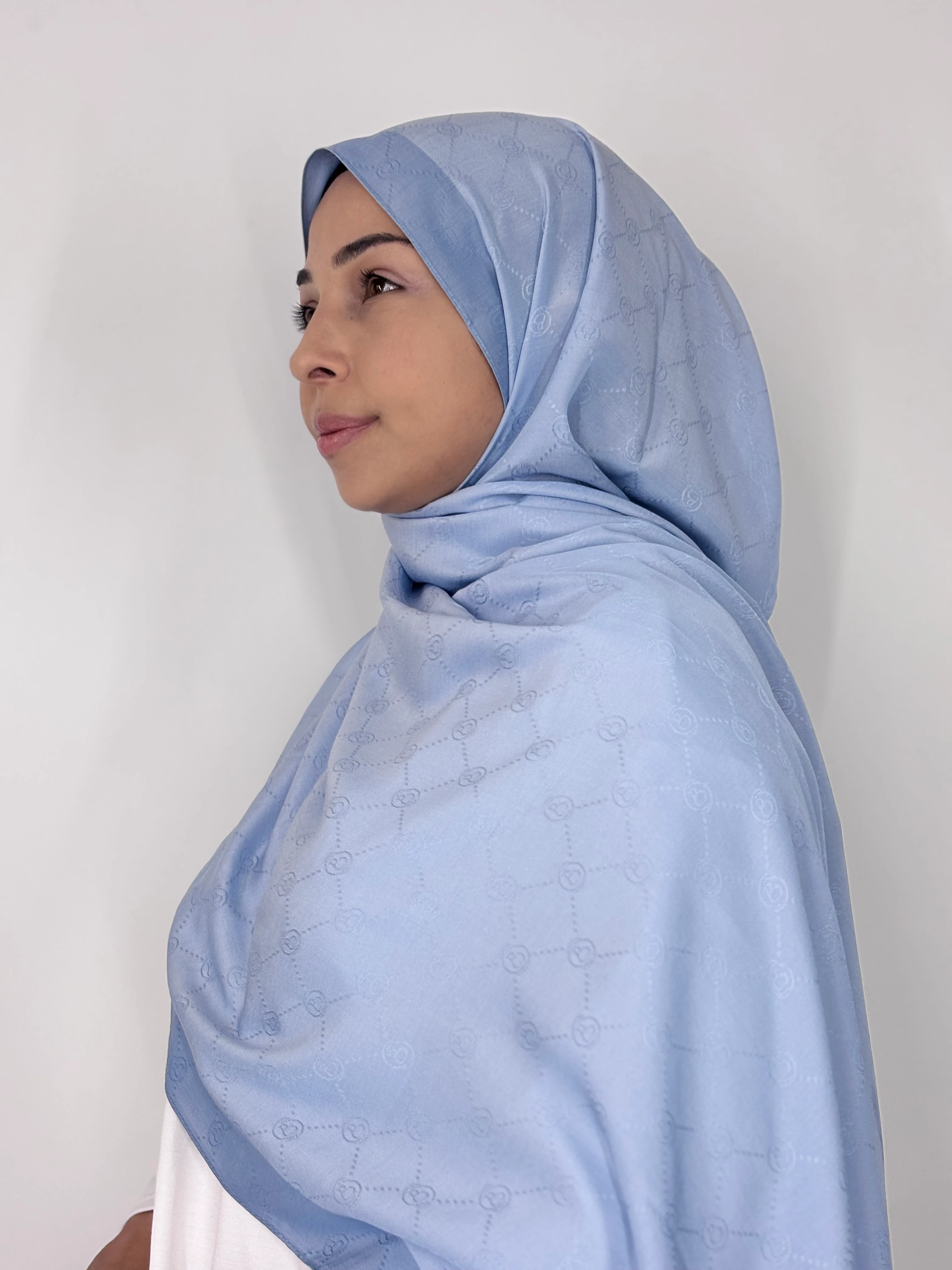 Koza Etol Şal - Bebe Mavisi