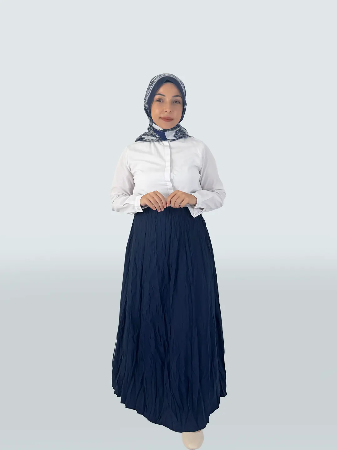 Kraş Uzun Etek Viskon Kumaş