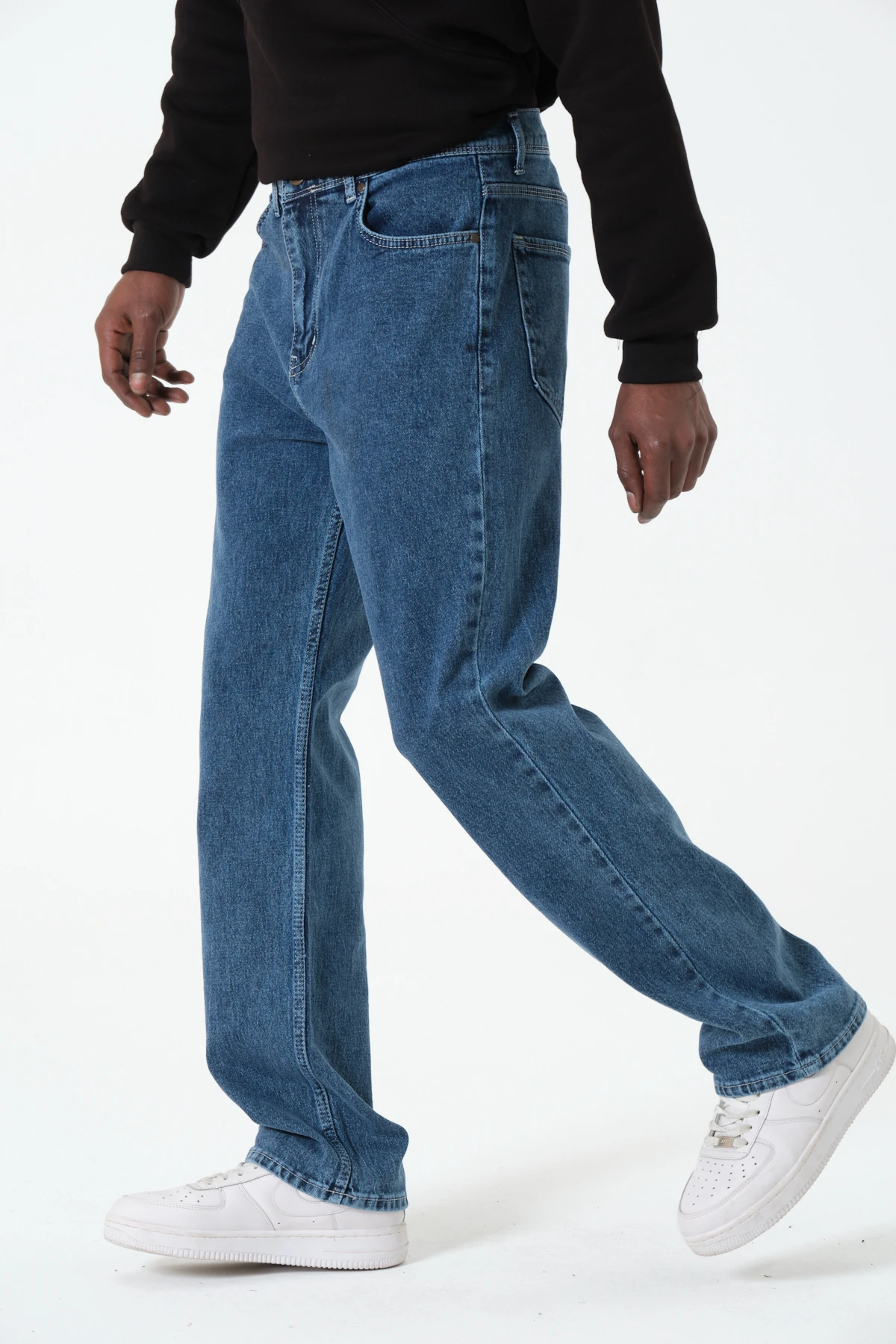 Premium Baggy Jeans - Mavi