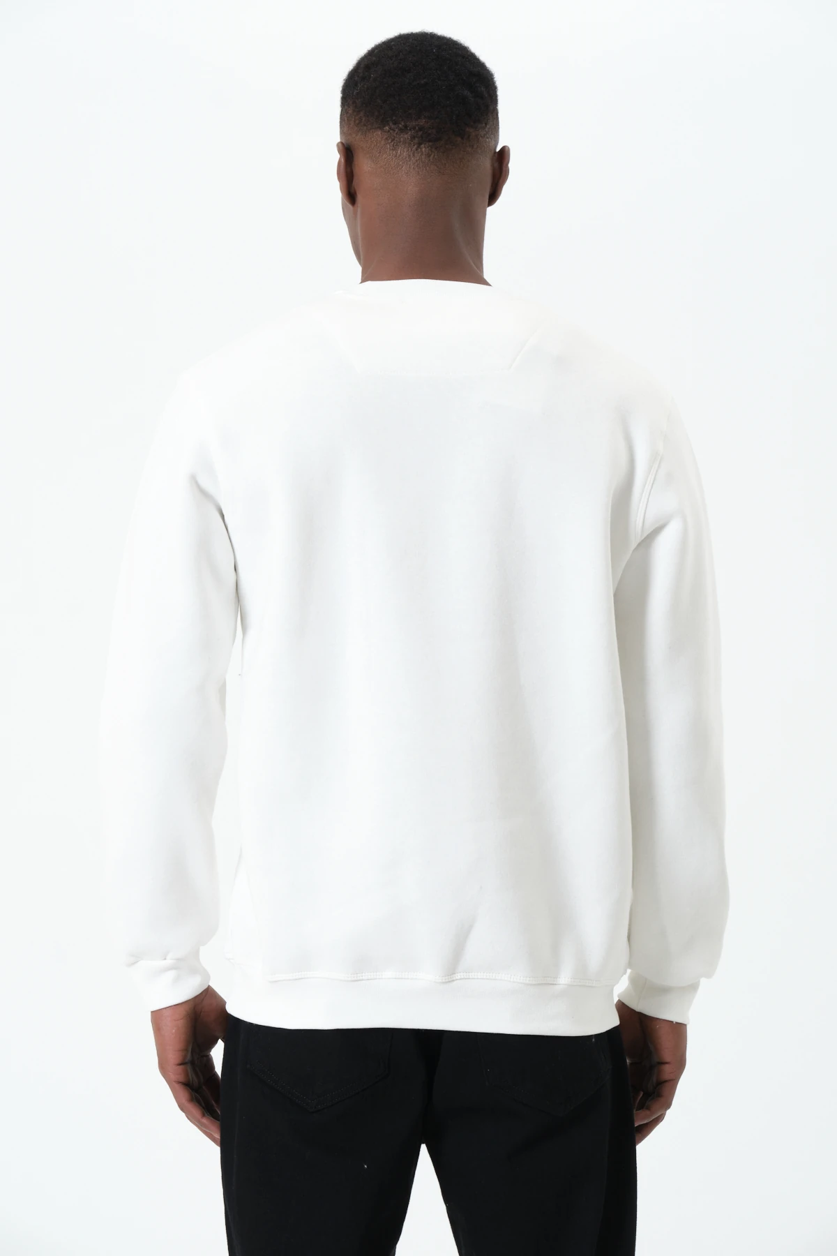 Stead Basic Sweatshirt - Beyaz