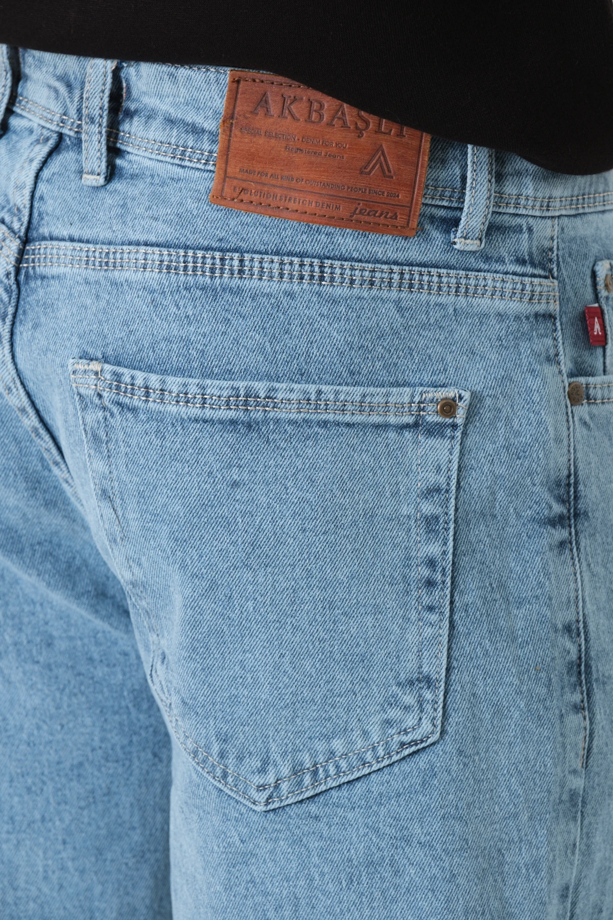 Premium Baggy Jeans - Buz Mavi