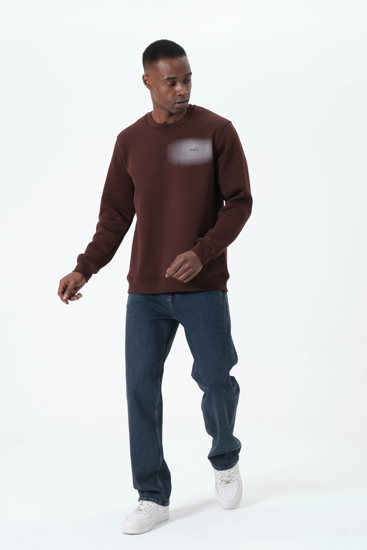 Premium Baggy Jeans - Kahve