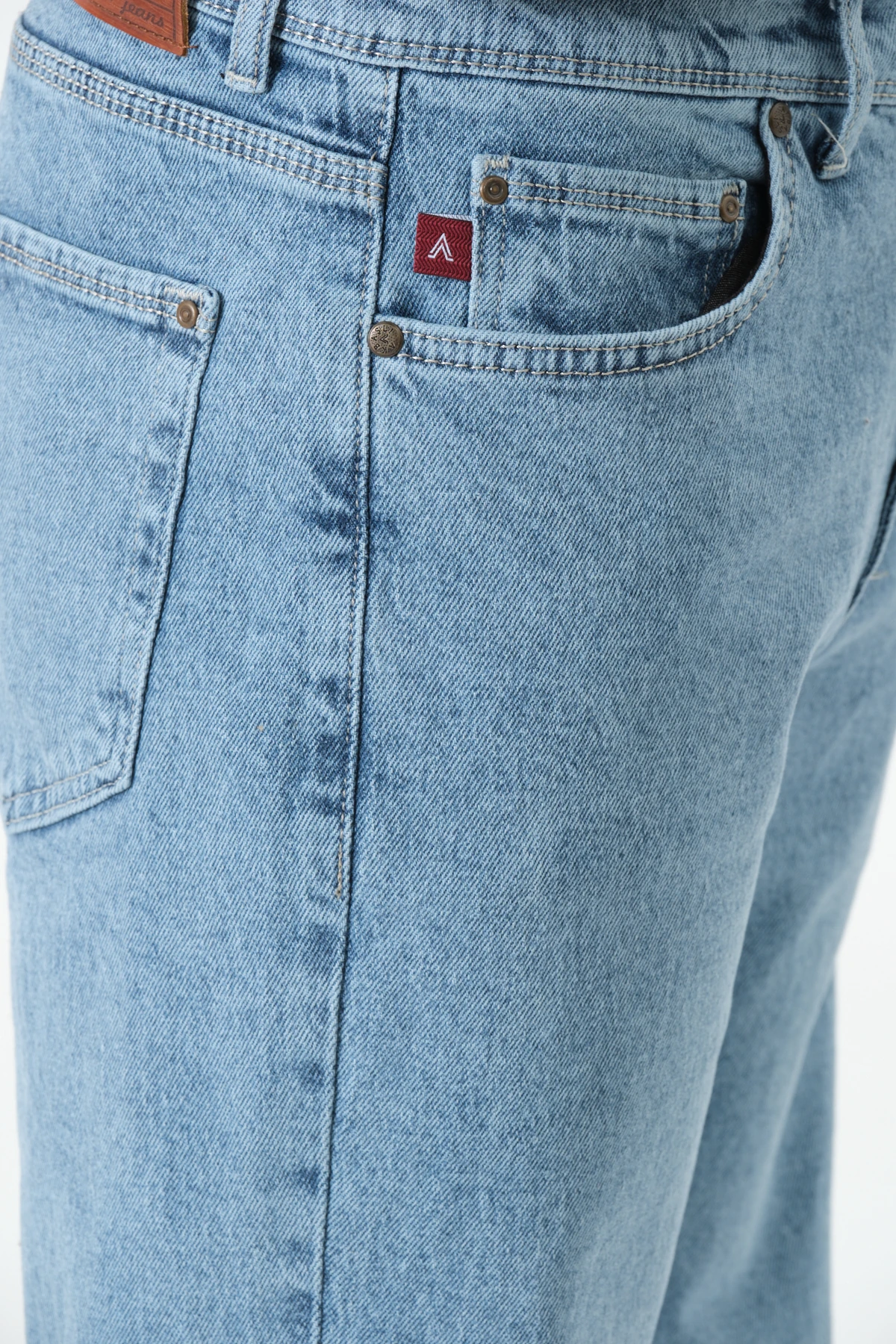 Premium Baggy Jeans - Buz Mavi