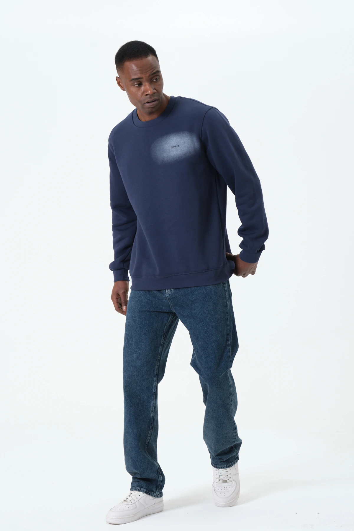 Premium Baggy Jeans - Kobalt