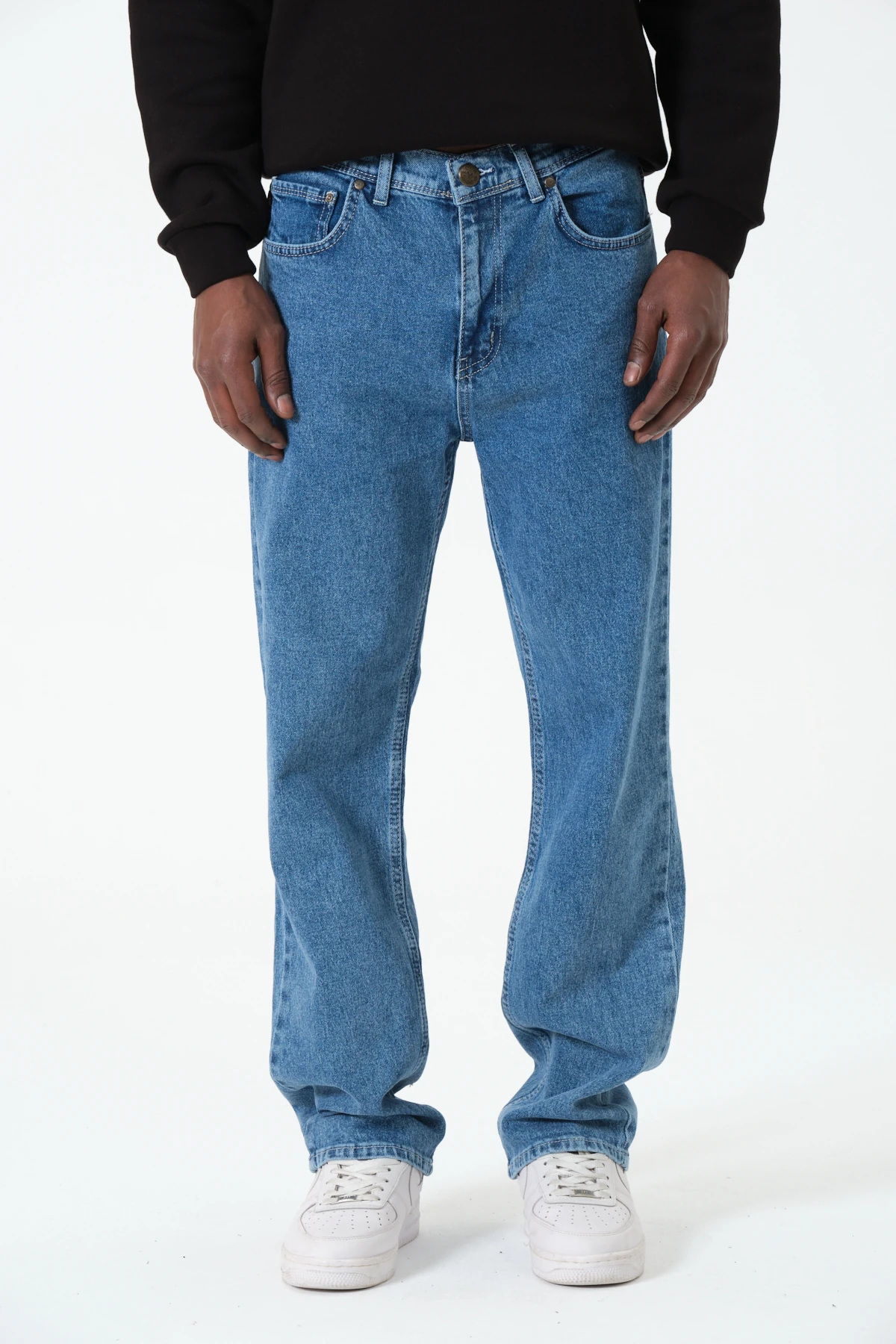 Premium Baggy Jeans - Mavi