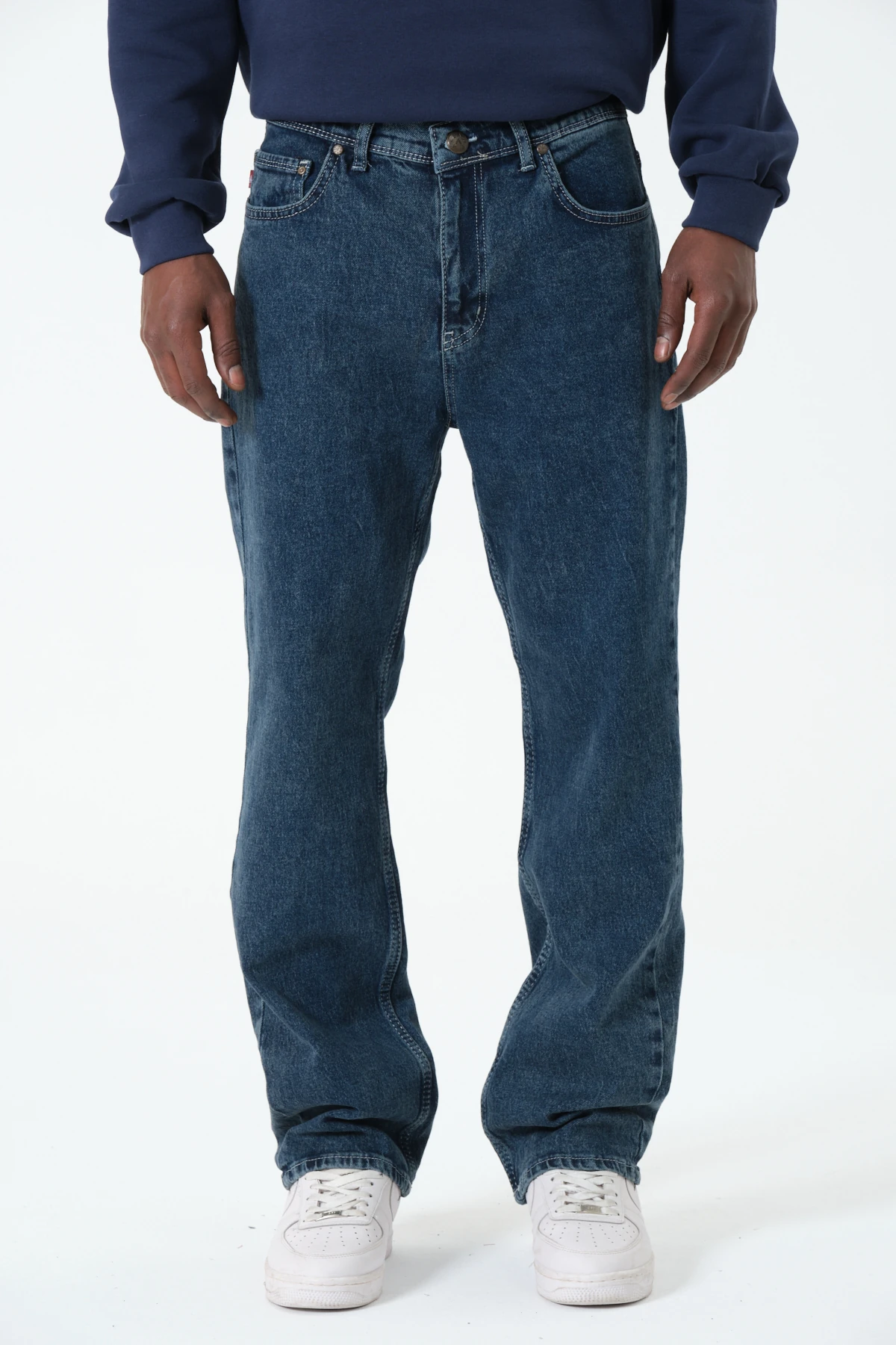 Premium Baggy Jeans - Kobalt