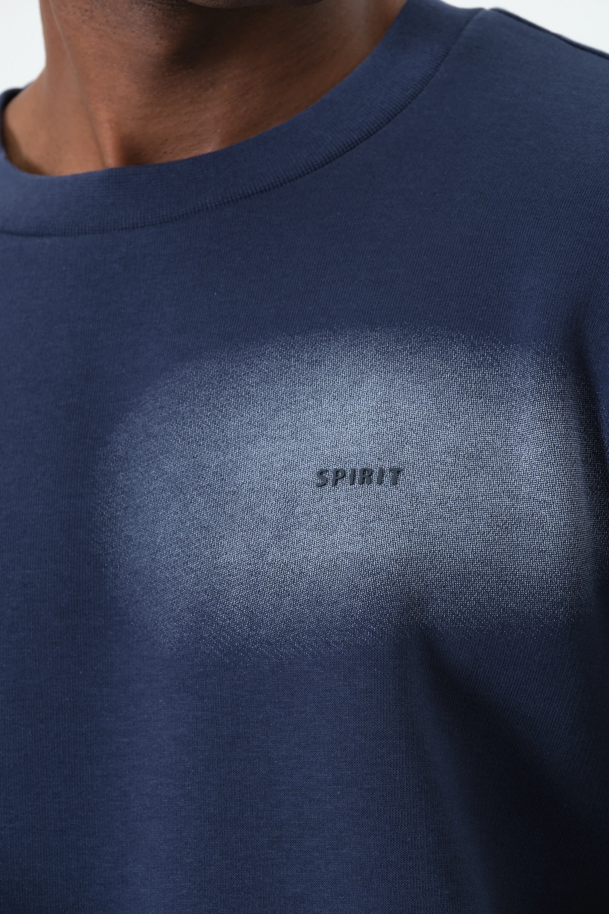 Airbrush Detaylı Sweatshirt - Lacivert