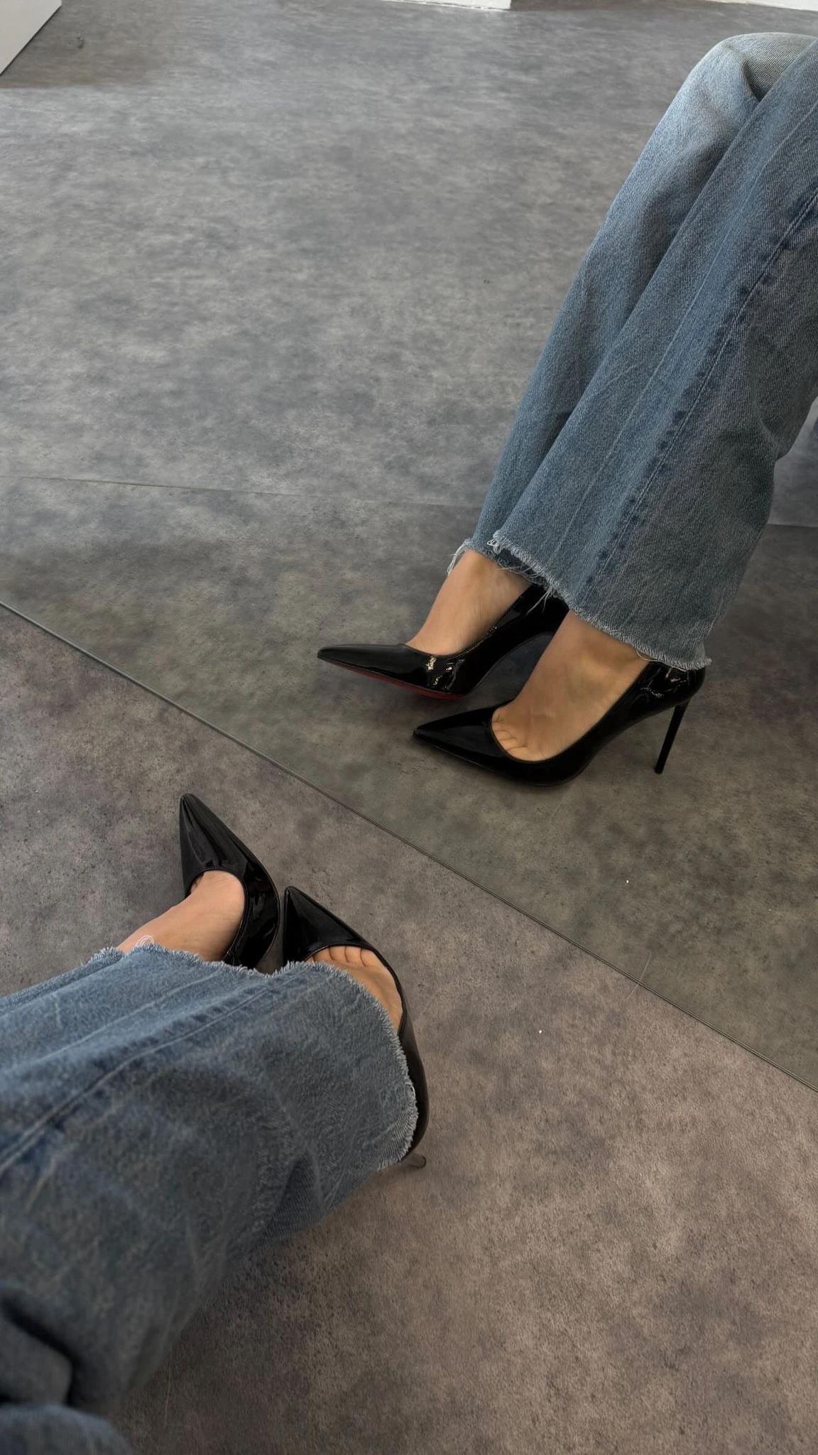 Viola Kırmızı Taban Topuklu Ayakkabı