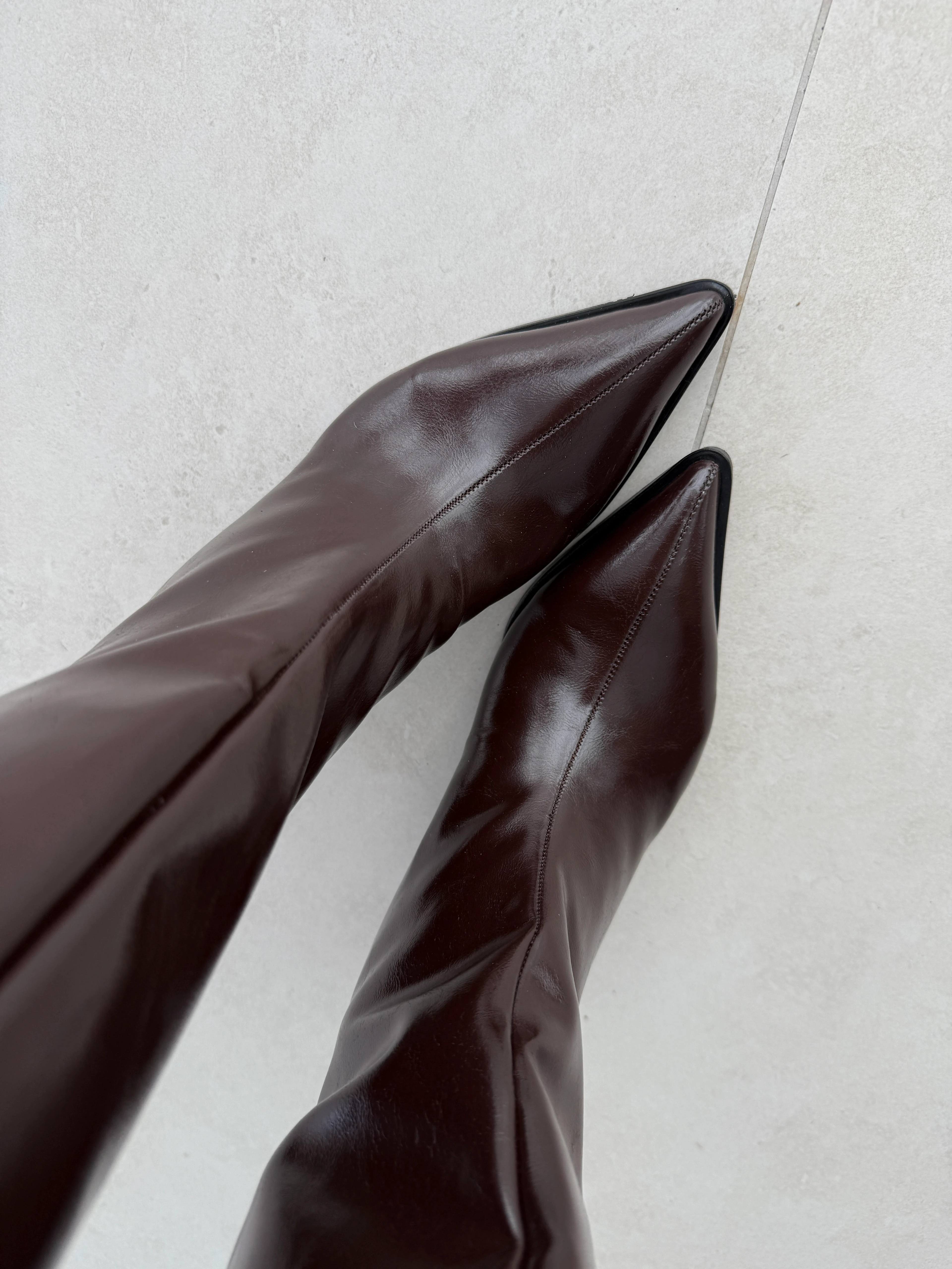 Belinda Acı Kahve Mini Topuk Çizme