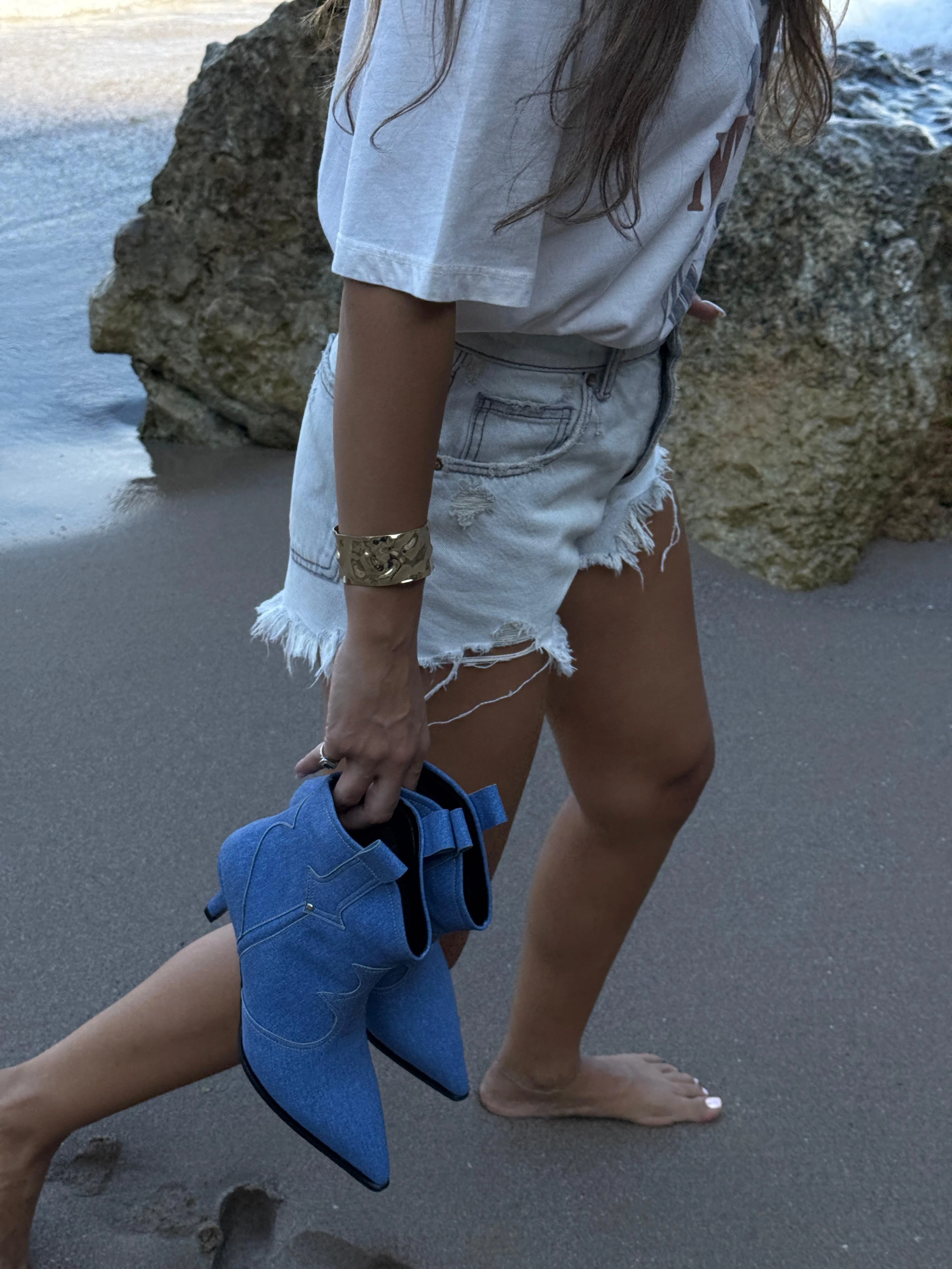 Storm Jean Doku İnce Topuk Kısa Çizme