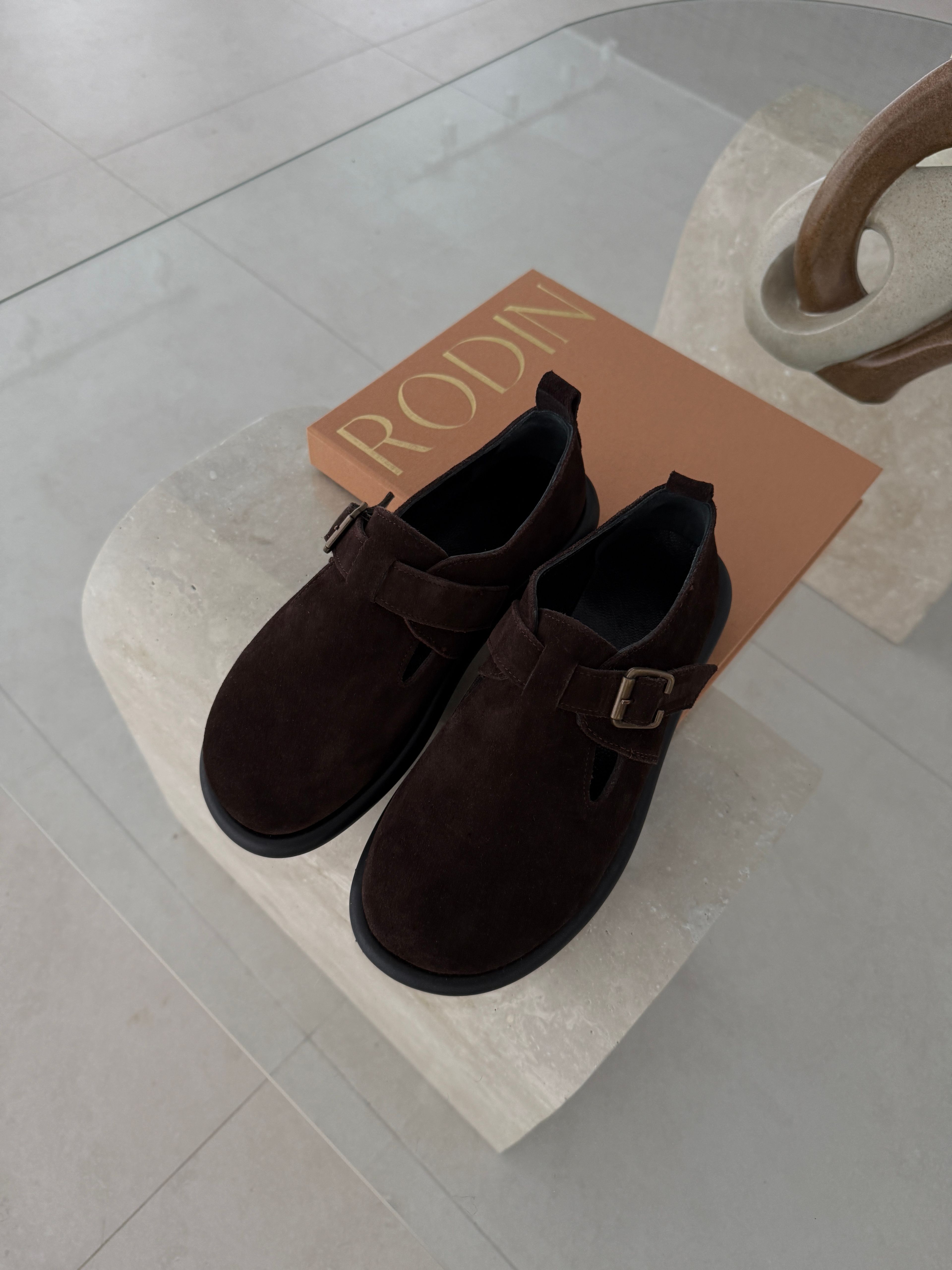 Hakiki Süet Deri Preminium Collection Sandal