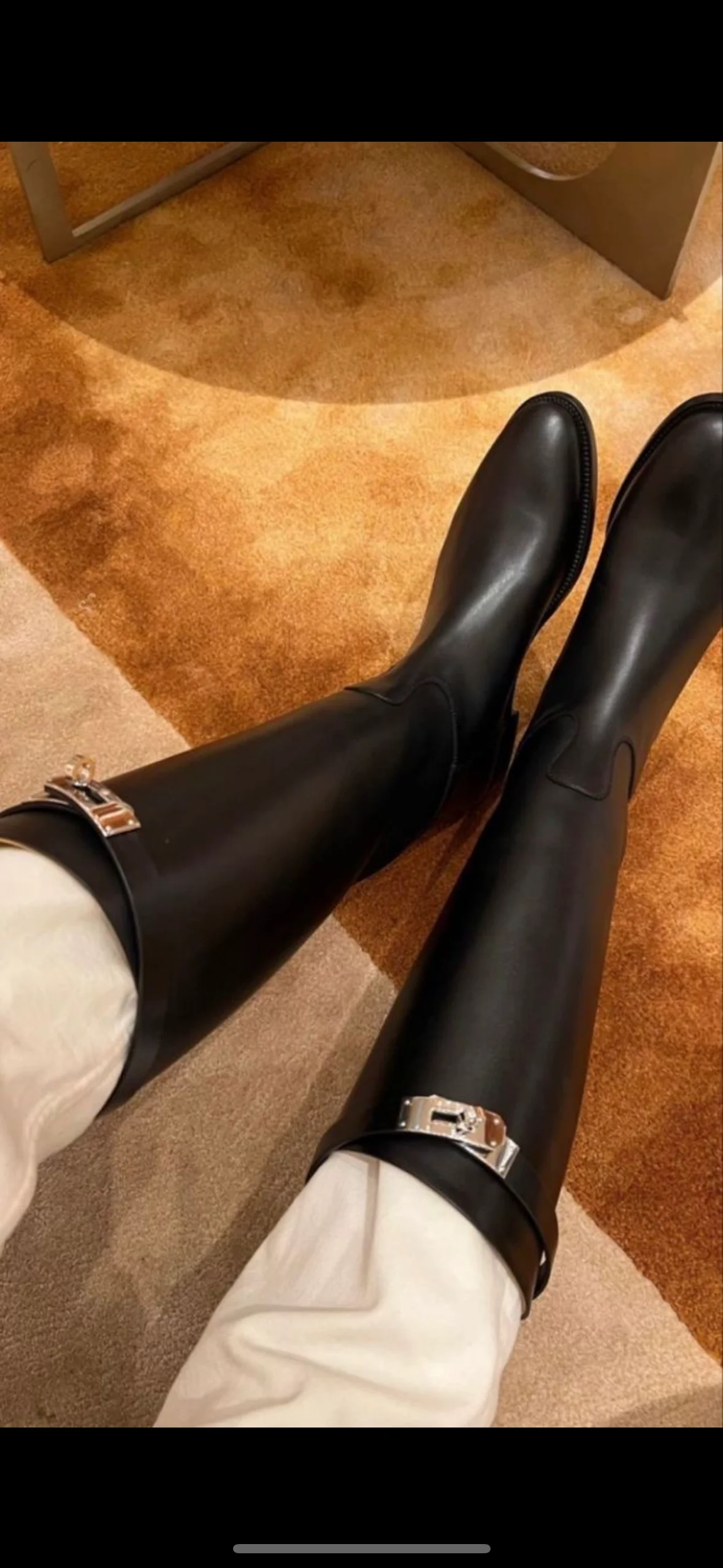 Nicola Düz Taban Siyah Çizme