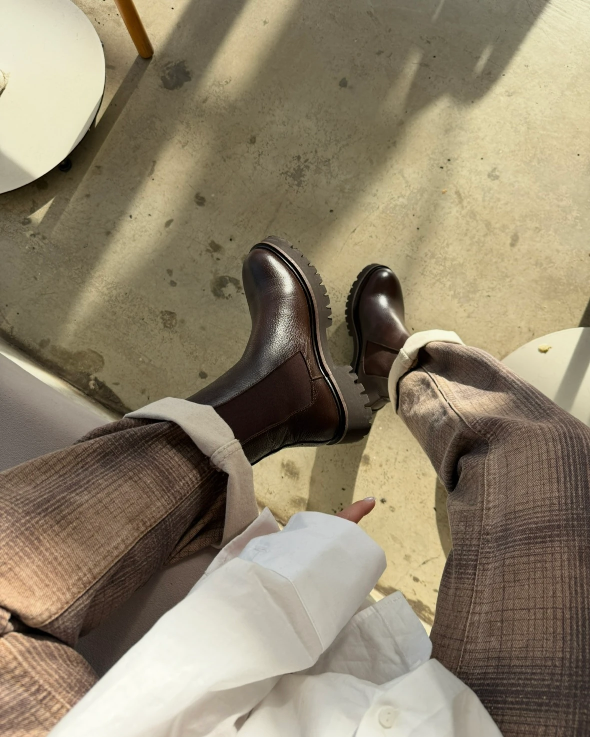 Lizbon Hakiki Deri Kahve Bot