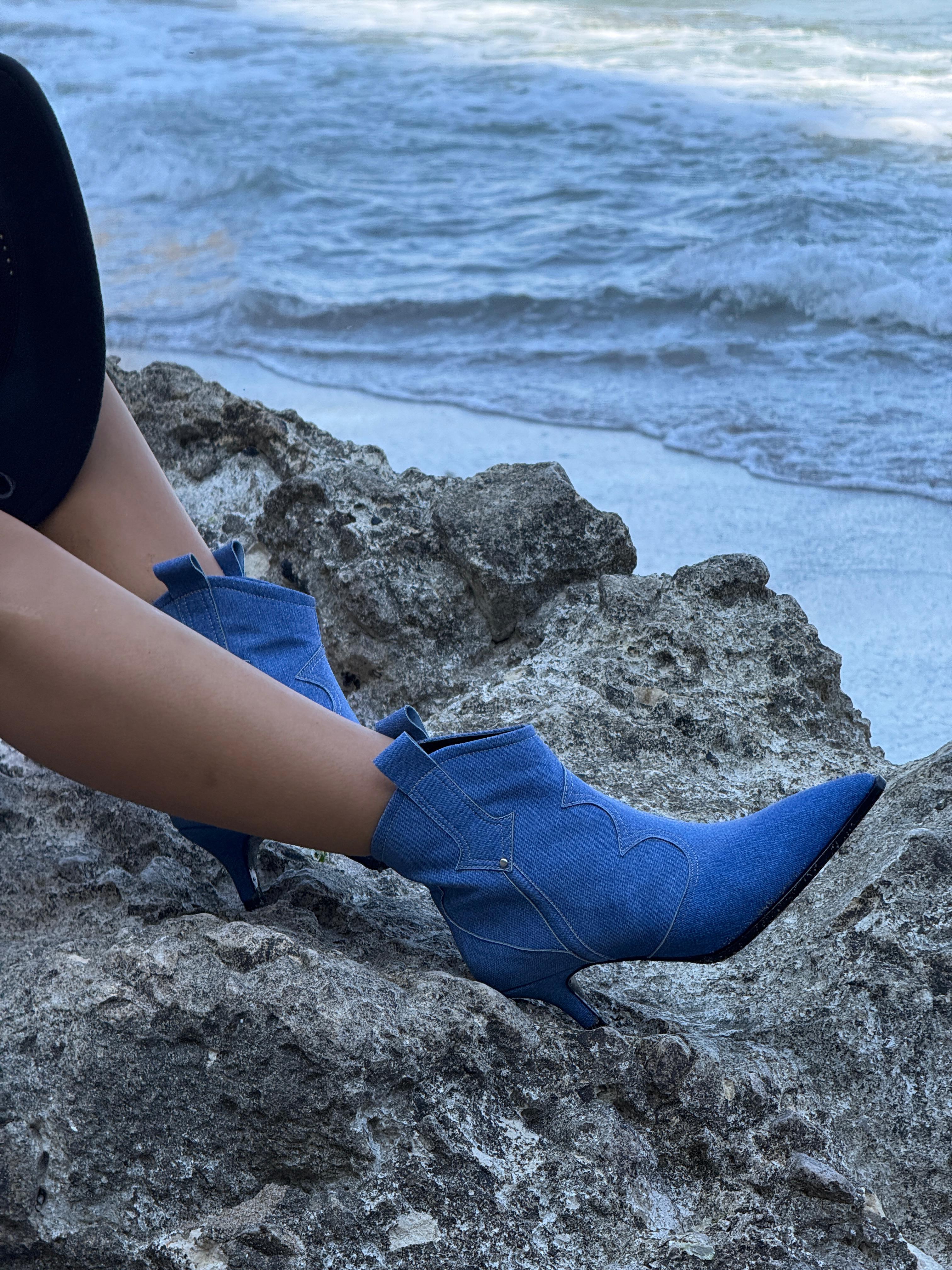 Storm Jean Doku İnce Topuk Kısa Çizme