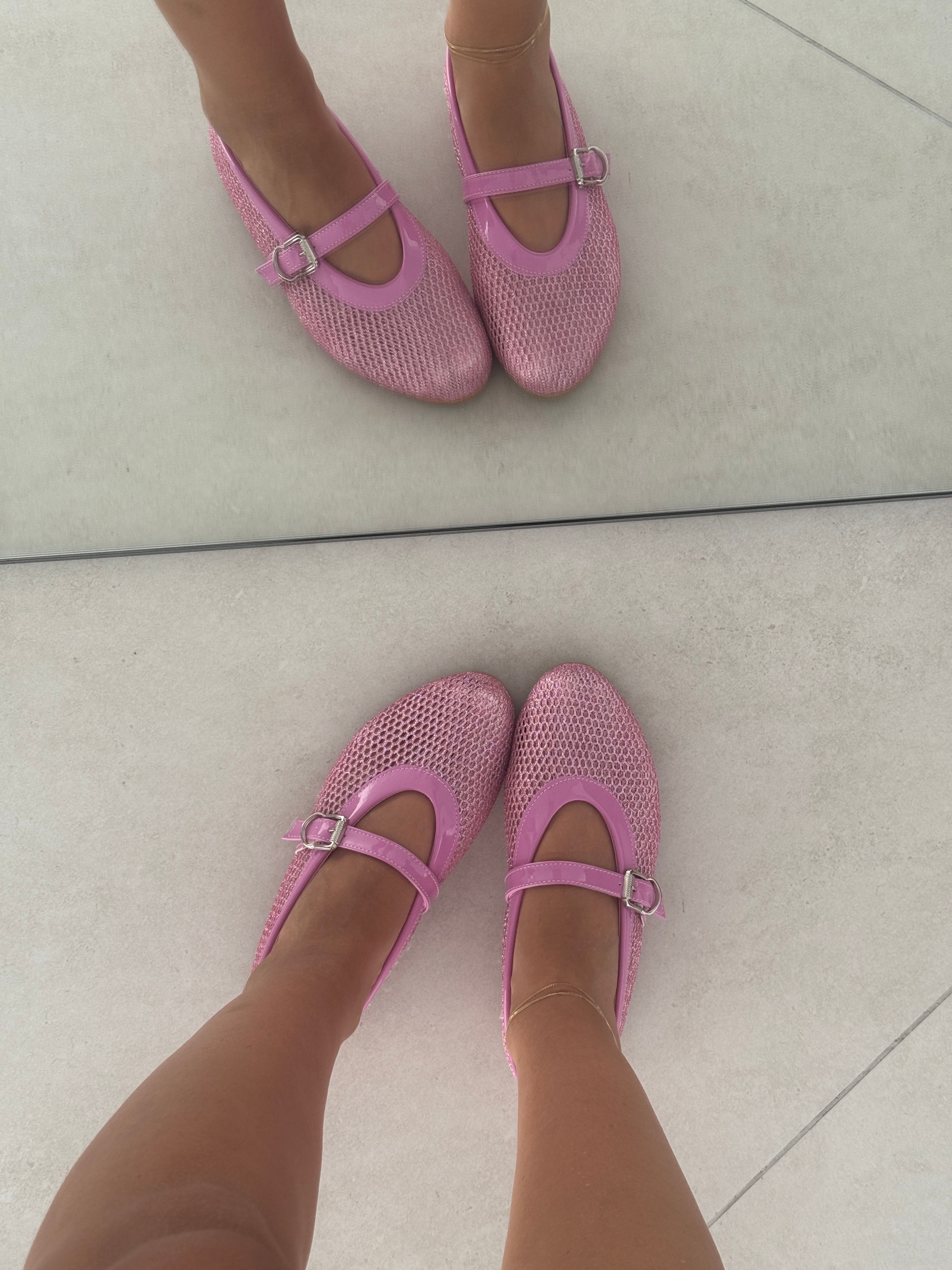 Vesna Pembe Renk File Babet