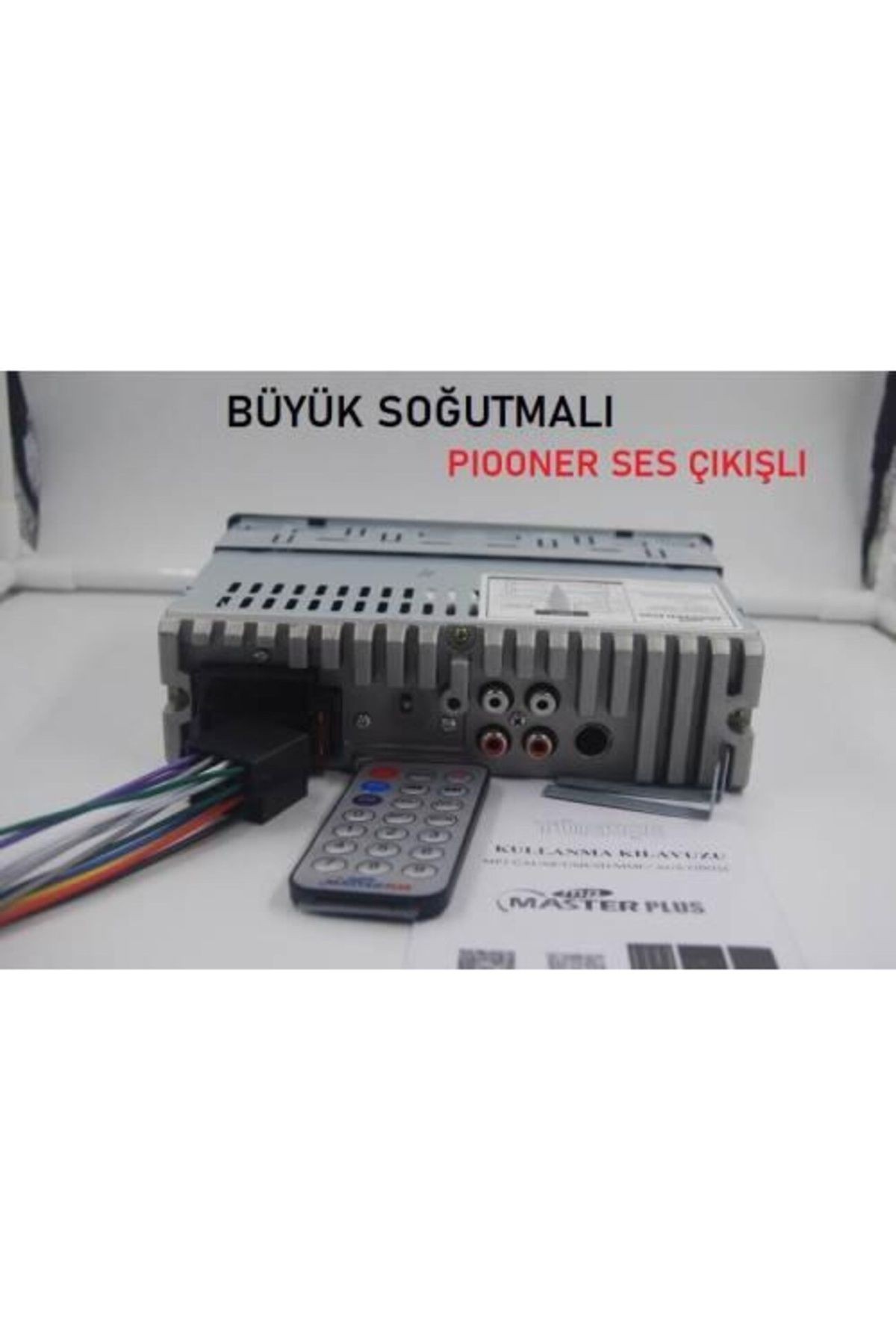 JP.92 Çift Usb Girişli Bluetooth Oto Teyp Araba Teybi Radyo Usb Sd Aux Teyp Amfi Çıkışlı 4x60 Watt