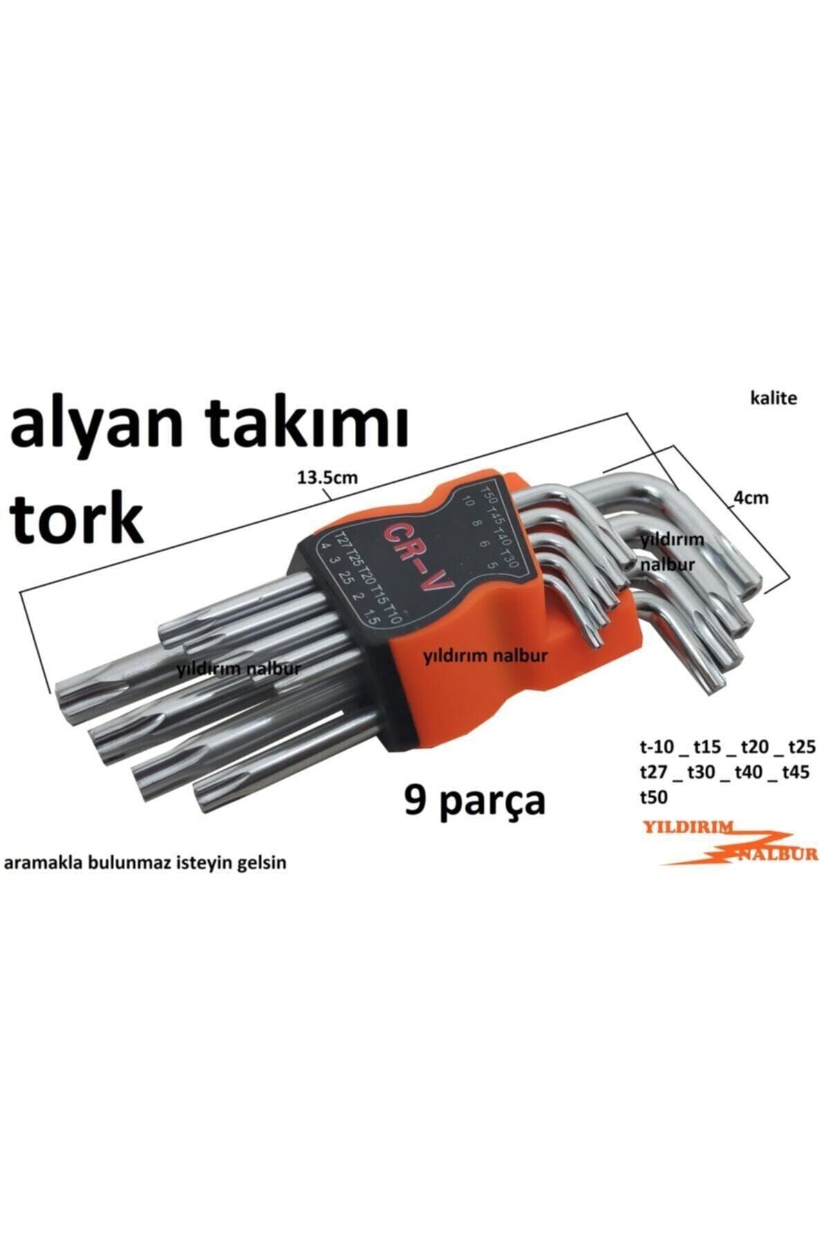 Tork Alyan Takımı 9 Parça Kısa Boy Yıldız Alyan Seti Fma08057