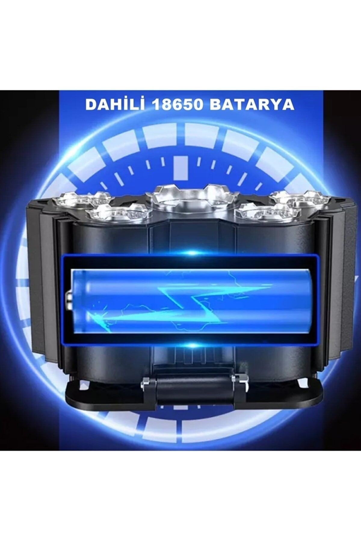 Ga-21 4 Fonksiyonlu 5 Led Şarjlı Ultra Güçlü Kafa Lambası Feneri Ipx5 Su Geçirmez Litym Lion Batarya