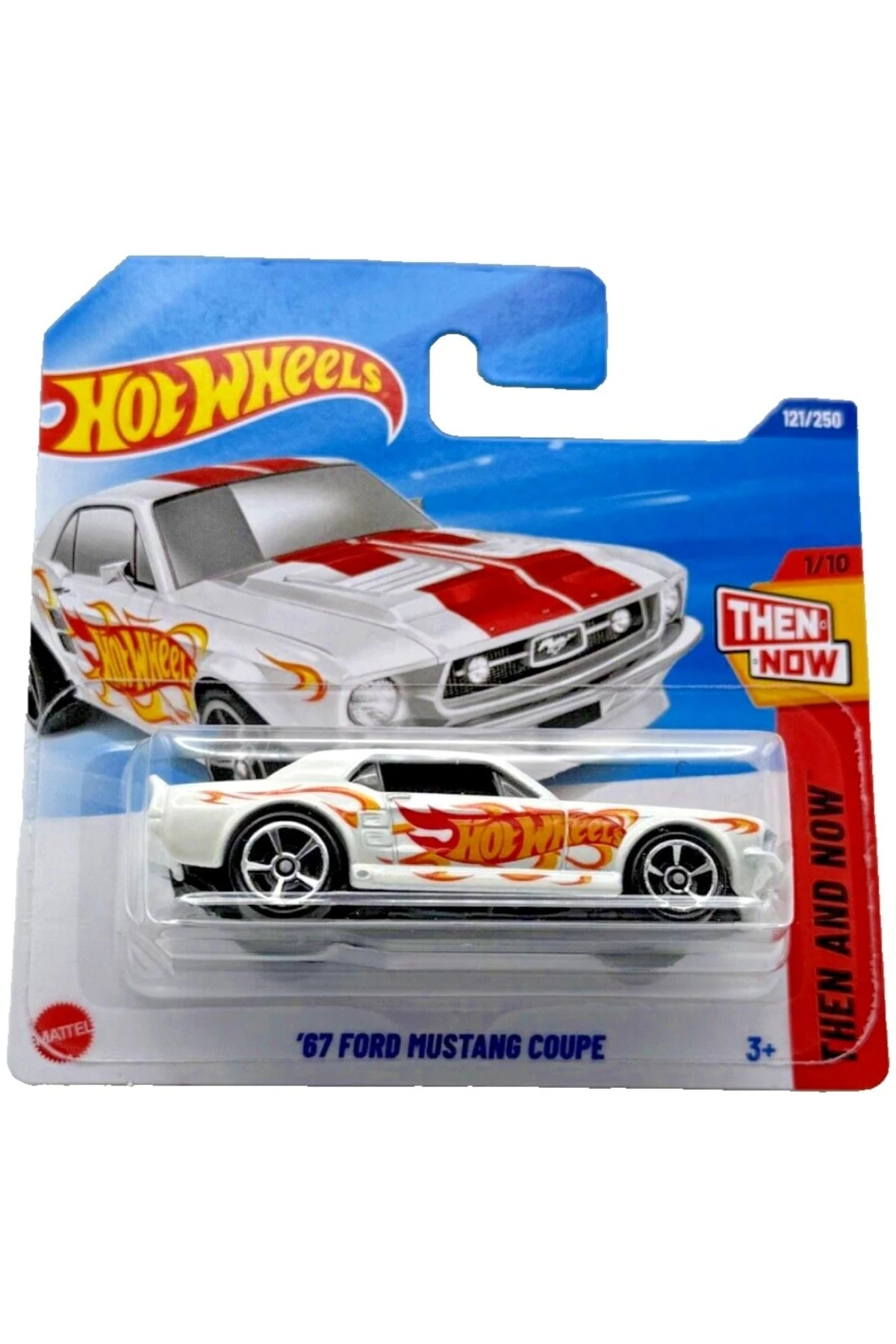 67 Ford Mustang Coupe 2025 Then and Now Serisi 1:64 Model Araba 1/10