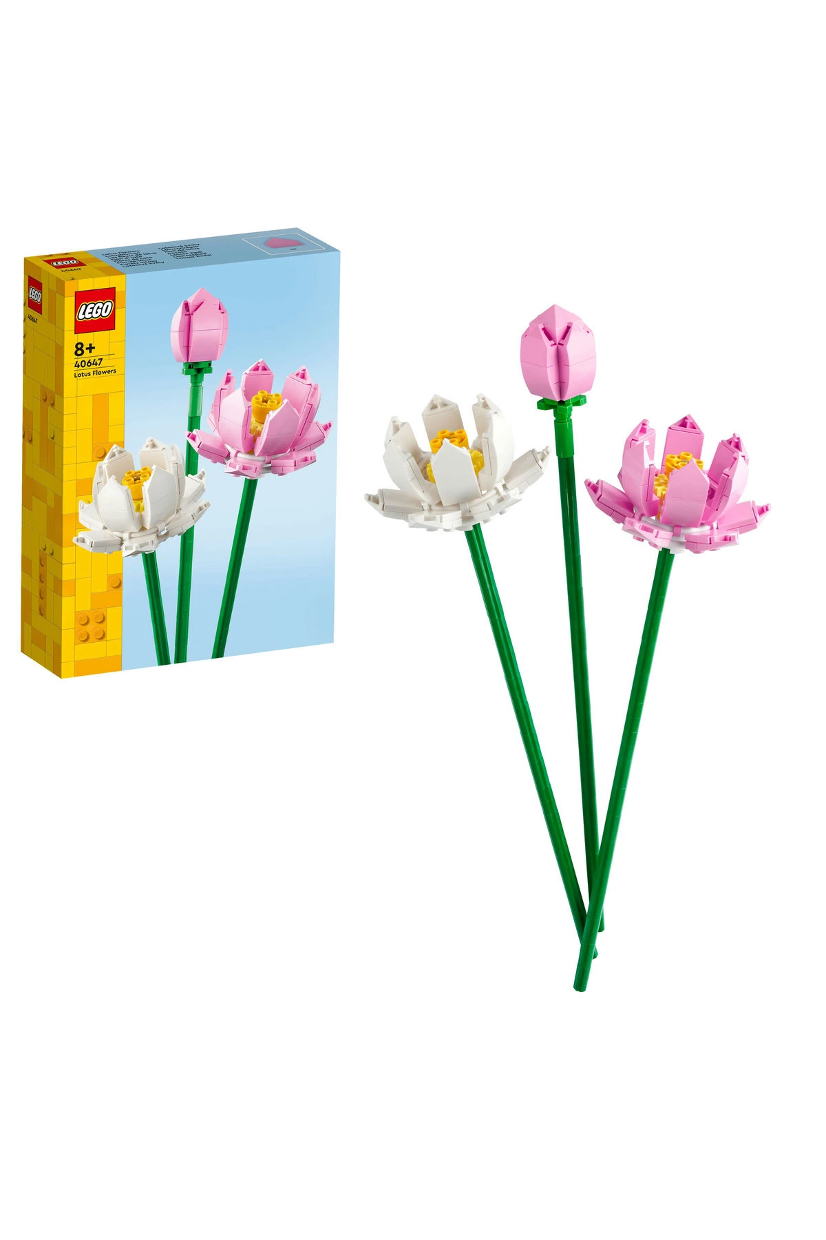 ® Botanicals Lotus Çiçekleri 40647 - 8+ Dekoratif Çiçek Model Yapım Seti (220P)