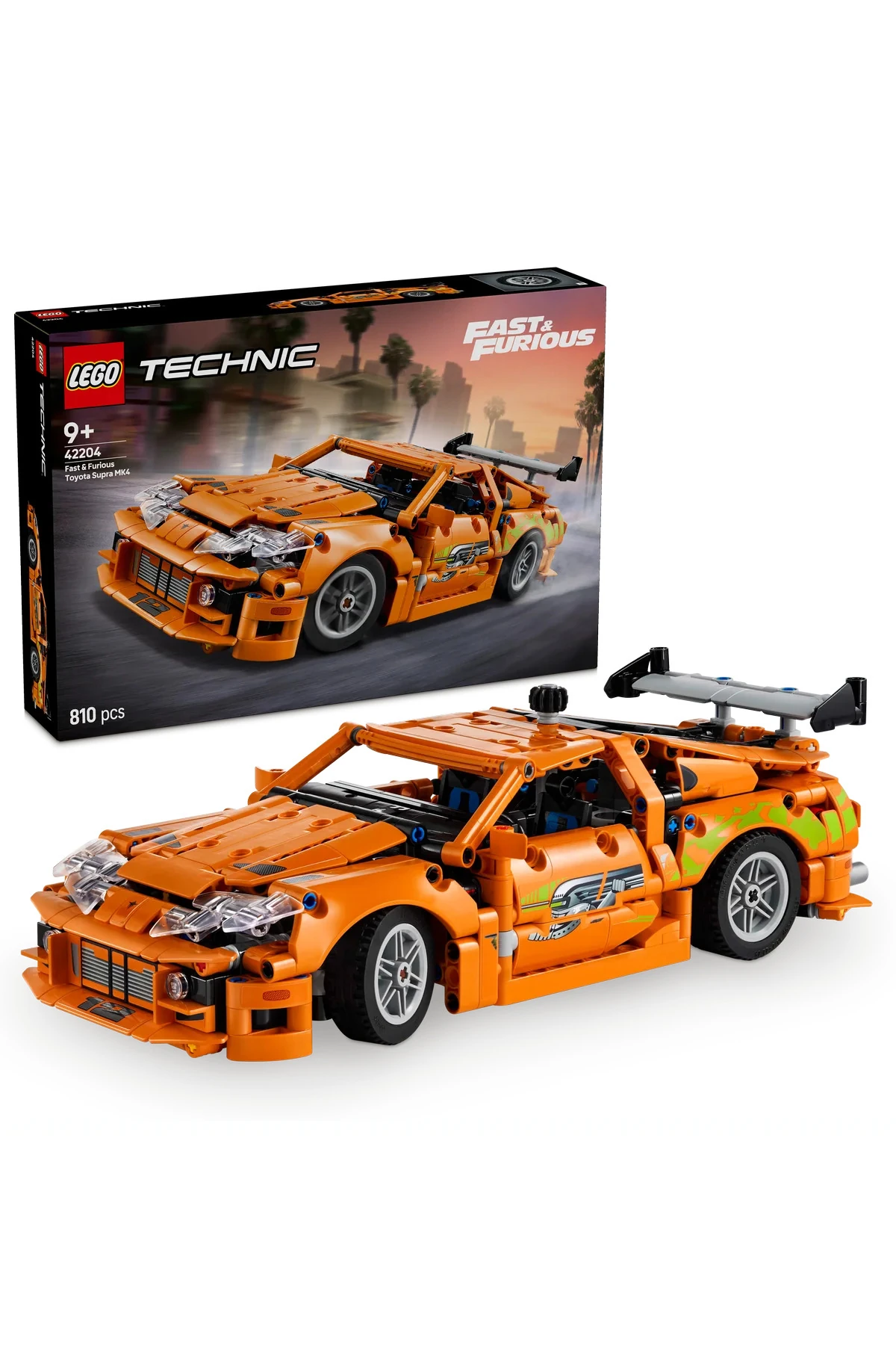 ® Technic Fast and Furious Toyota Supra MK4 42204 - 9+ Oyuncak Model Yapım Seti (810Parça)