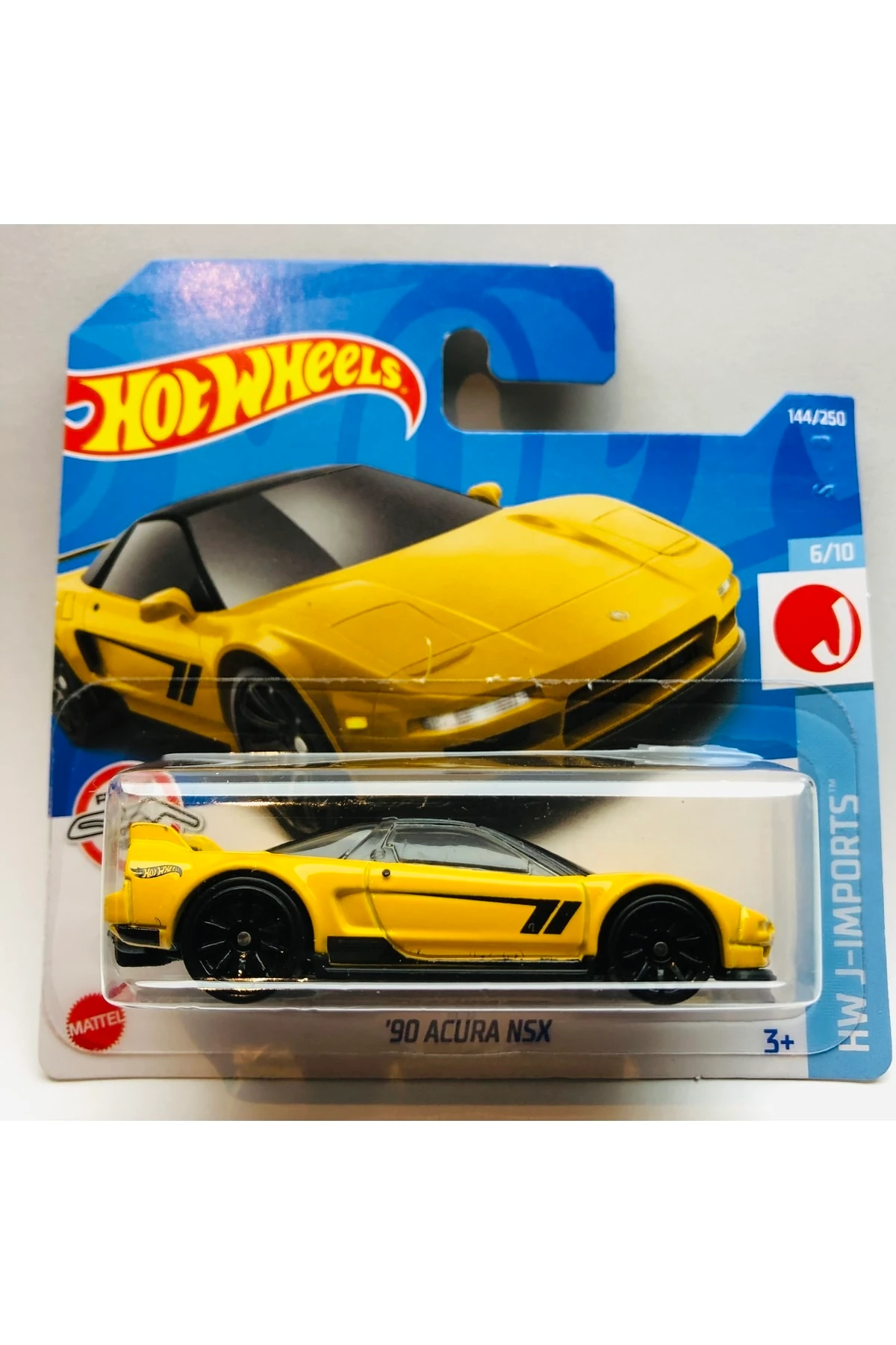 2022 Yeni - New 90 Acura Nsx Sarı 1:64 Ölçek Hotwheels Marka 5/10