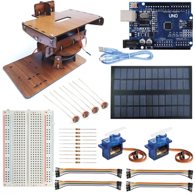 Arduino Track Gear Arduino Solar Tracking Project Combo Set - DIY (Disassembled)