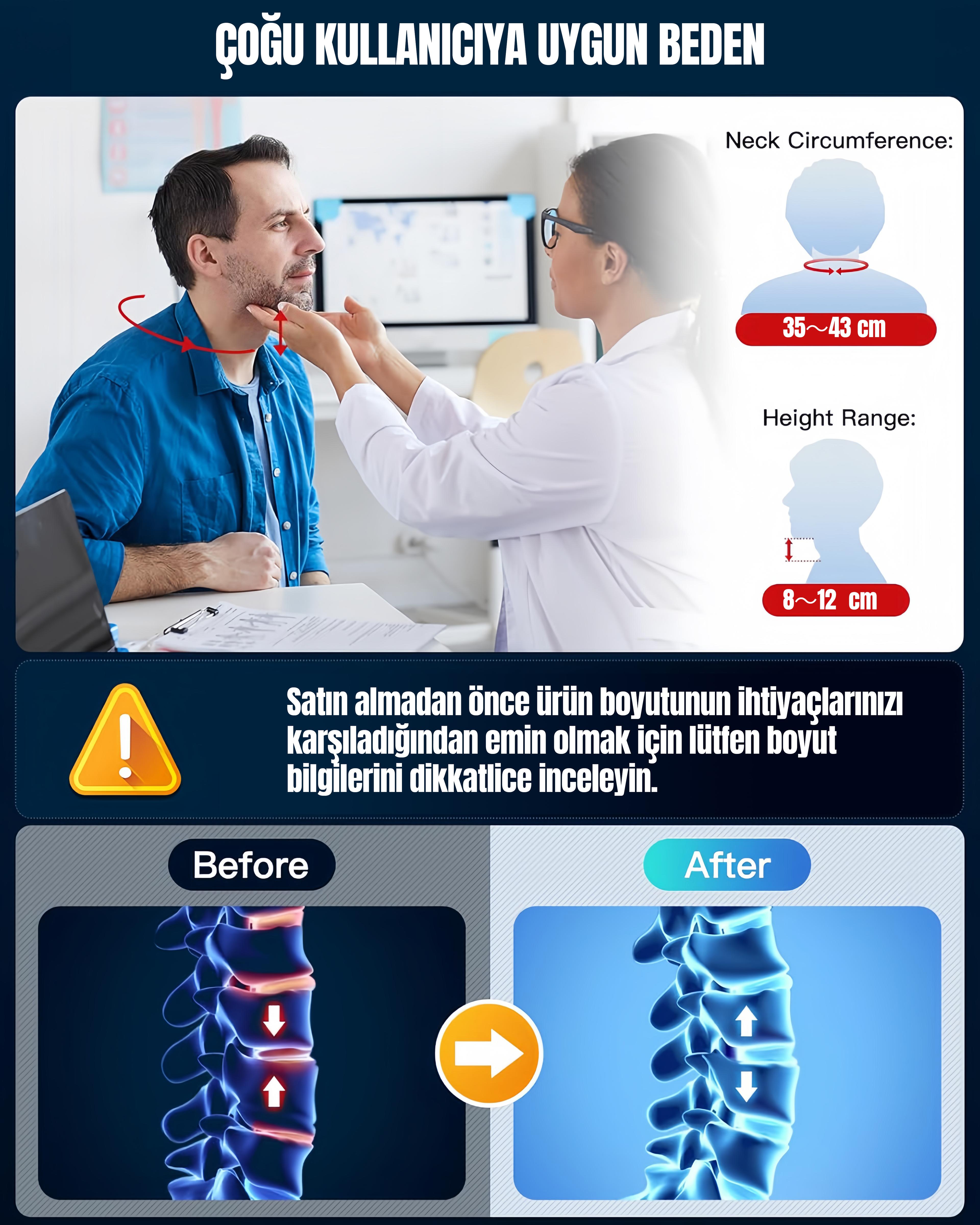 Boyun Traksiyon Cihazı, Boyun Fıtığı, Boyun Düzleşmesi, Boyun Tutulması, Boyun Ortopedik Destek