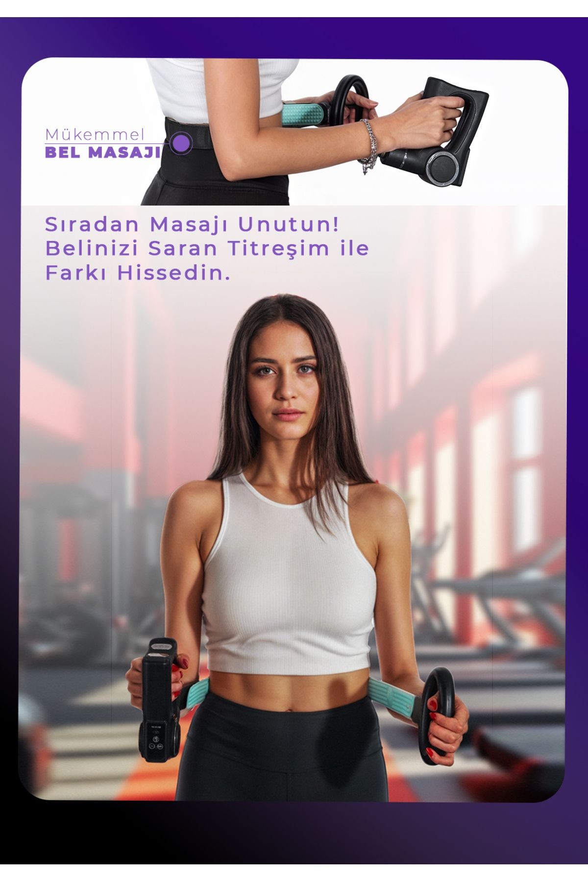 Premium 3in1 Isıtmalı Yüksek Titreşimli Masaj Aleti Bandajı ile | Sessiz ve Etkili