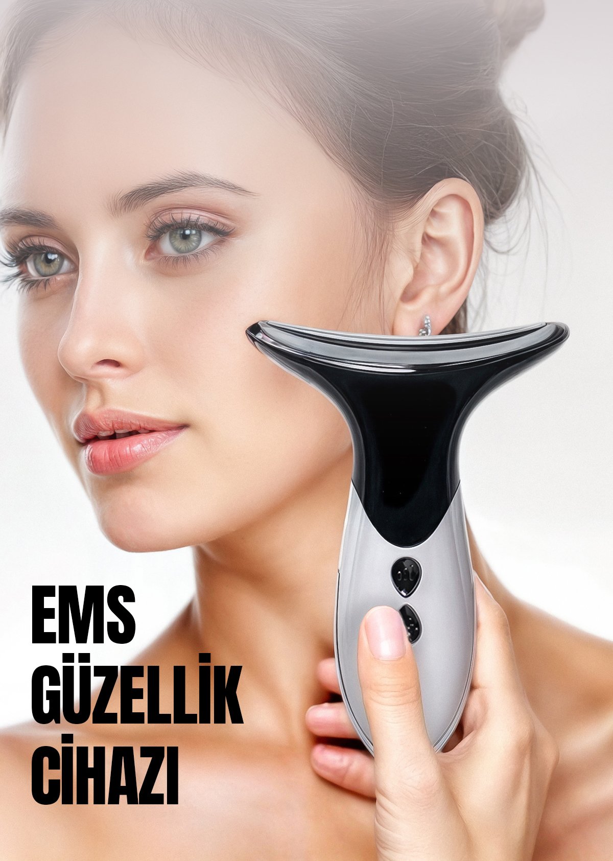Yüz ve Boyun için Lifting Etkili EMS Cihazı, Gıdık, Sarkma, Yüz ve Boyun Sıkılaştırıcı