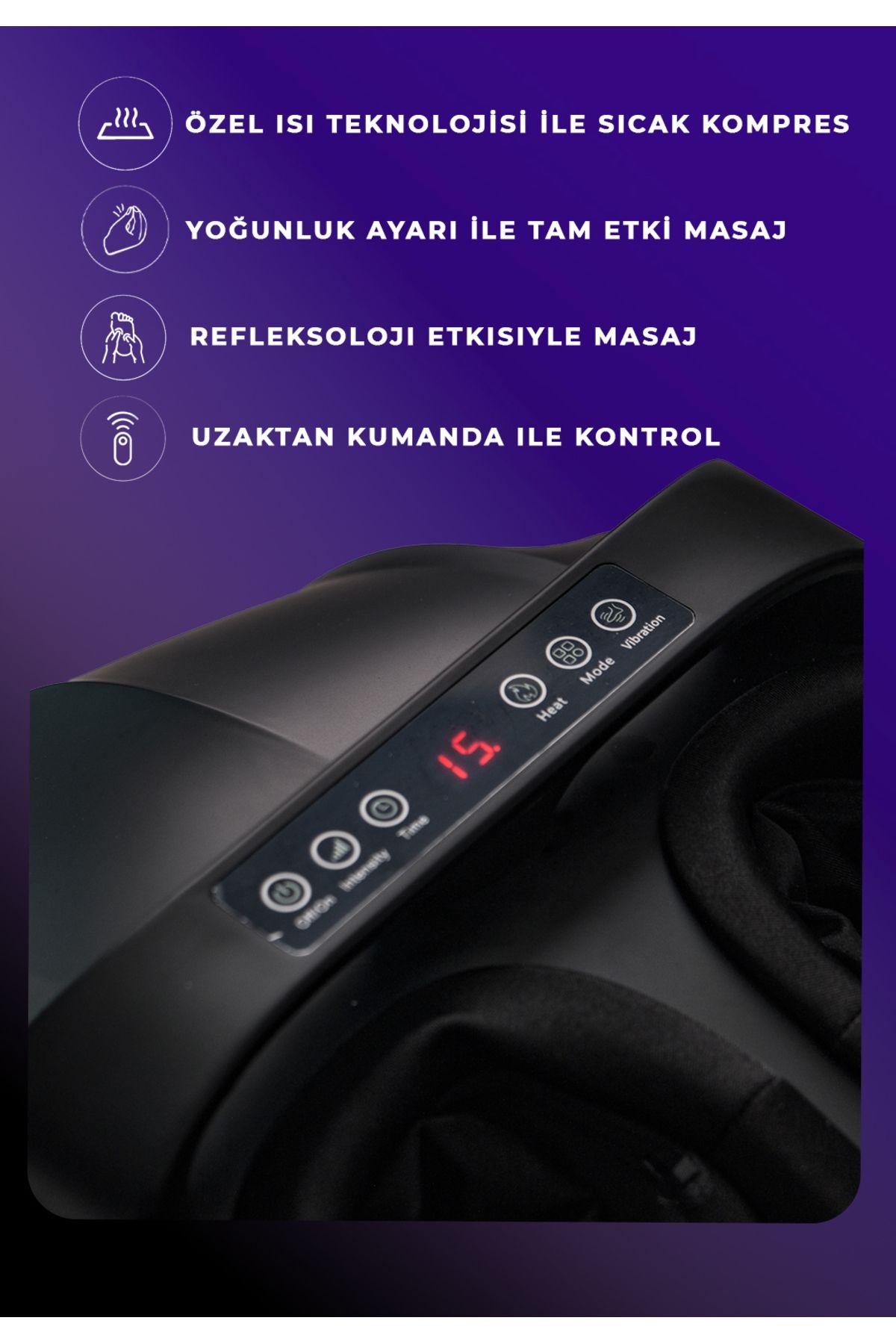 Premium Ayak Masaj Aleti İstasyonu Isıtmalı Yoğurmalı Vibrasyonlu | Profesyonel Ev Tipi