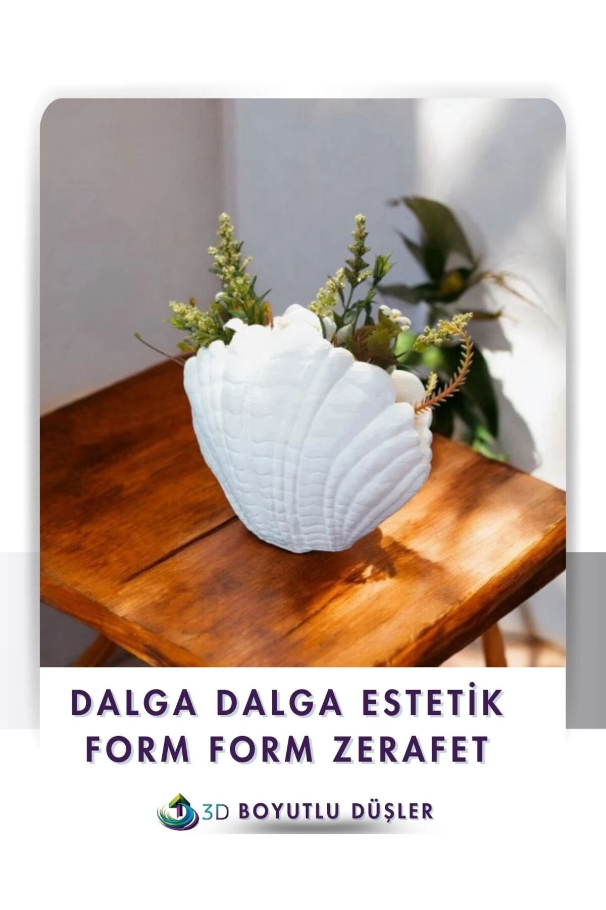 Deniz Kabuğu Modern Vazo