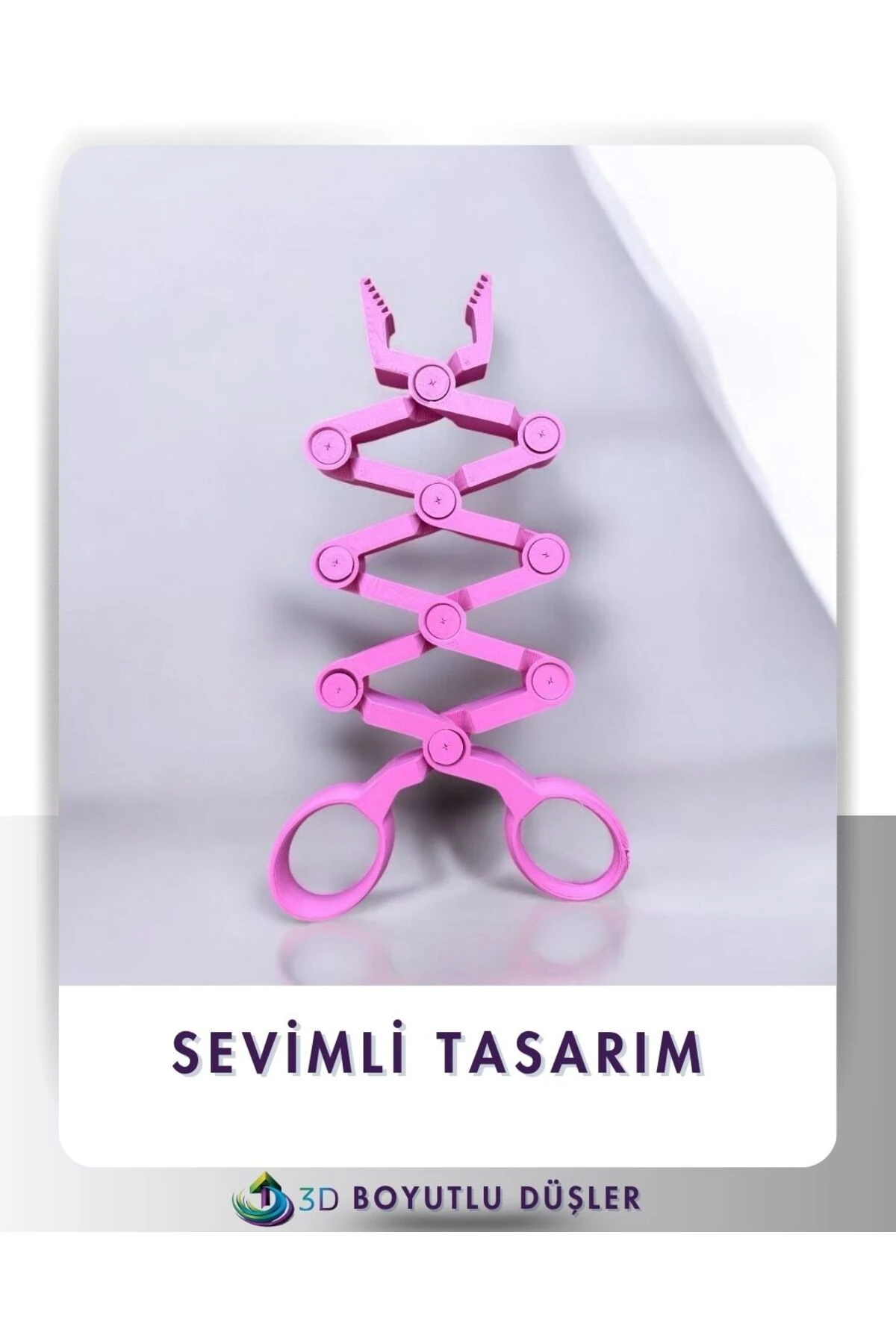 Hareketli kıskaç oyuncak pembe