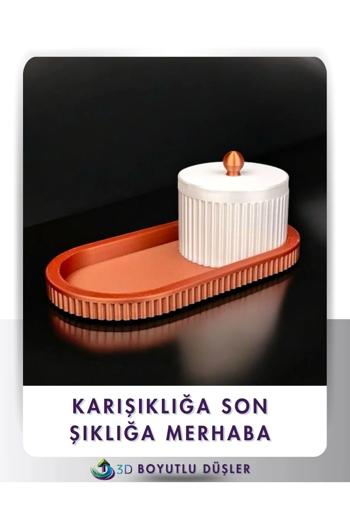 Dekoratif Kapaklı Organizatör