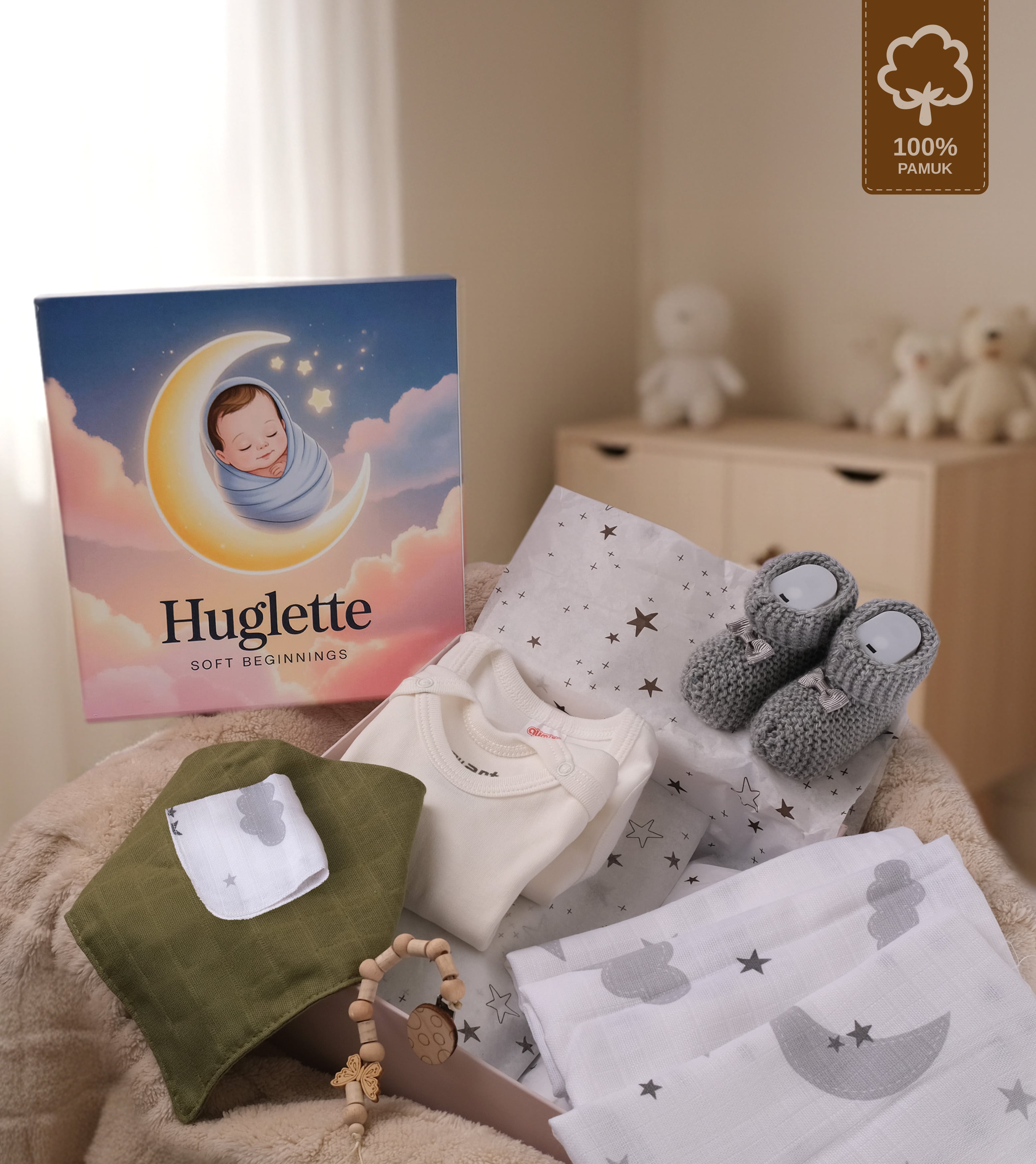 Hera Yenidoğan Unisex Bebek Hediye Kutusu