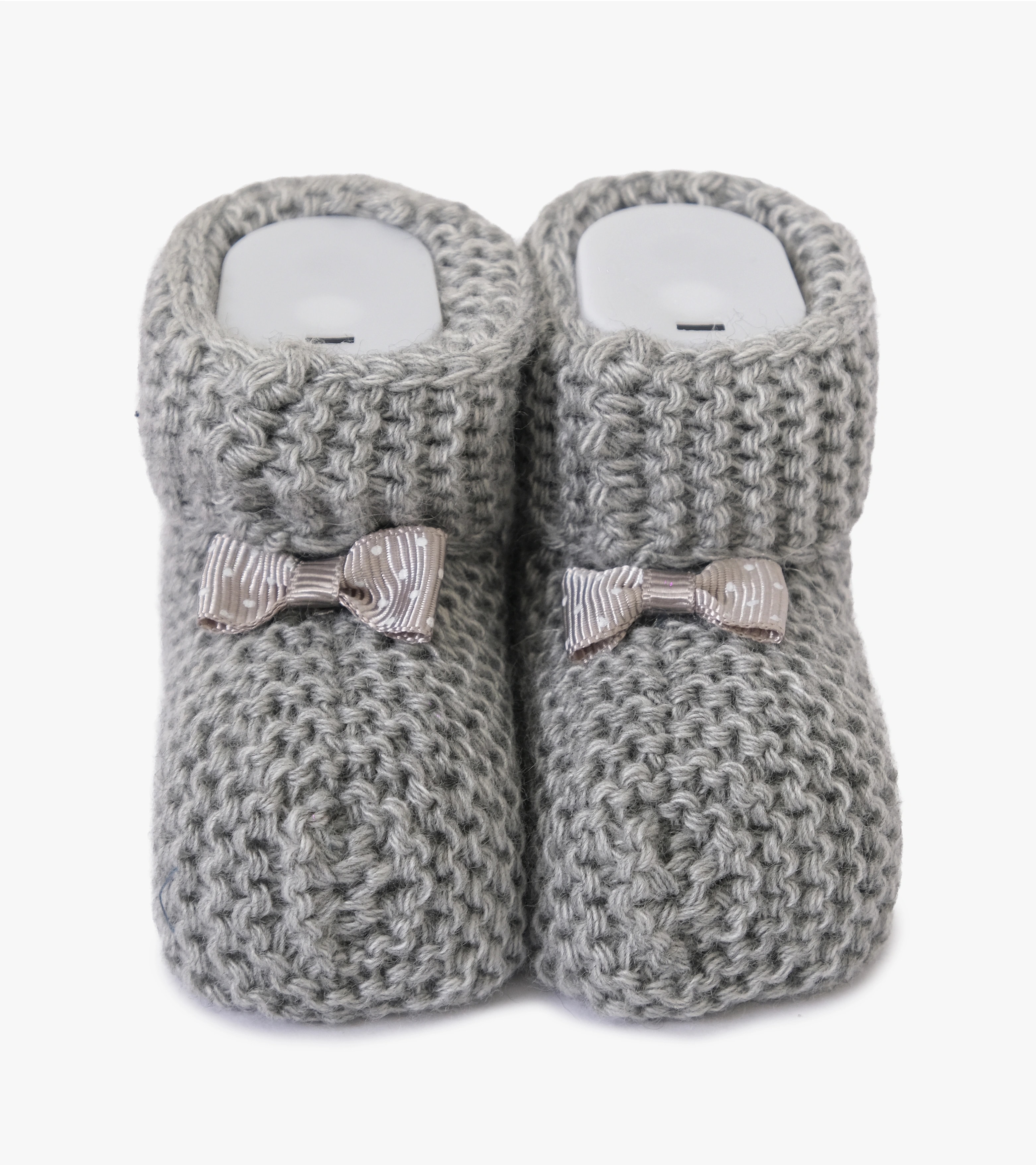 Örme Bebek Patiği - Gri