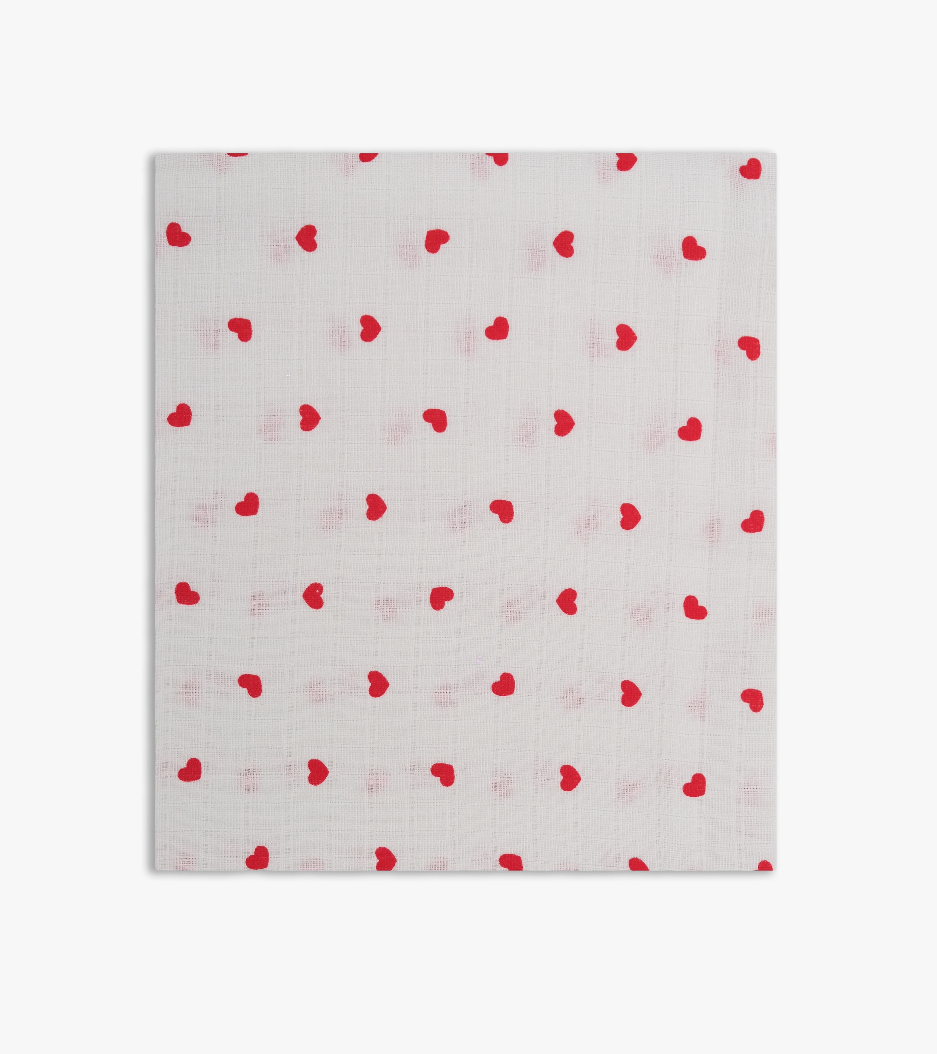 Desenli Müslin Bebek Örtüsü - Kalp