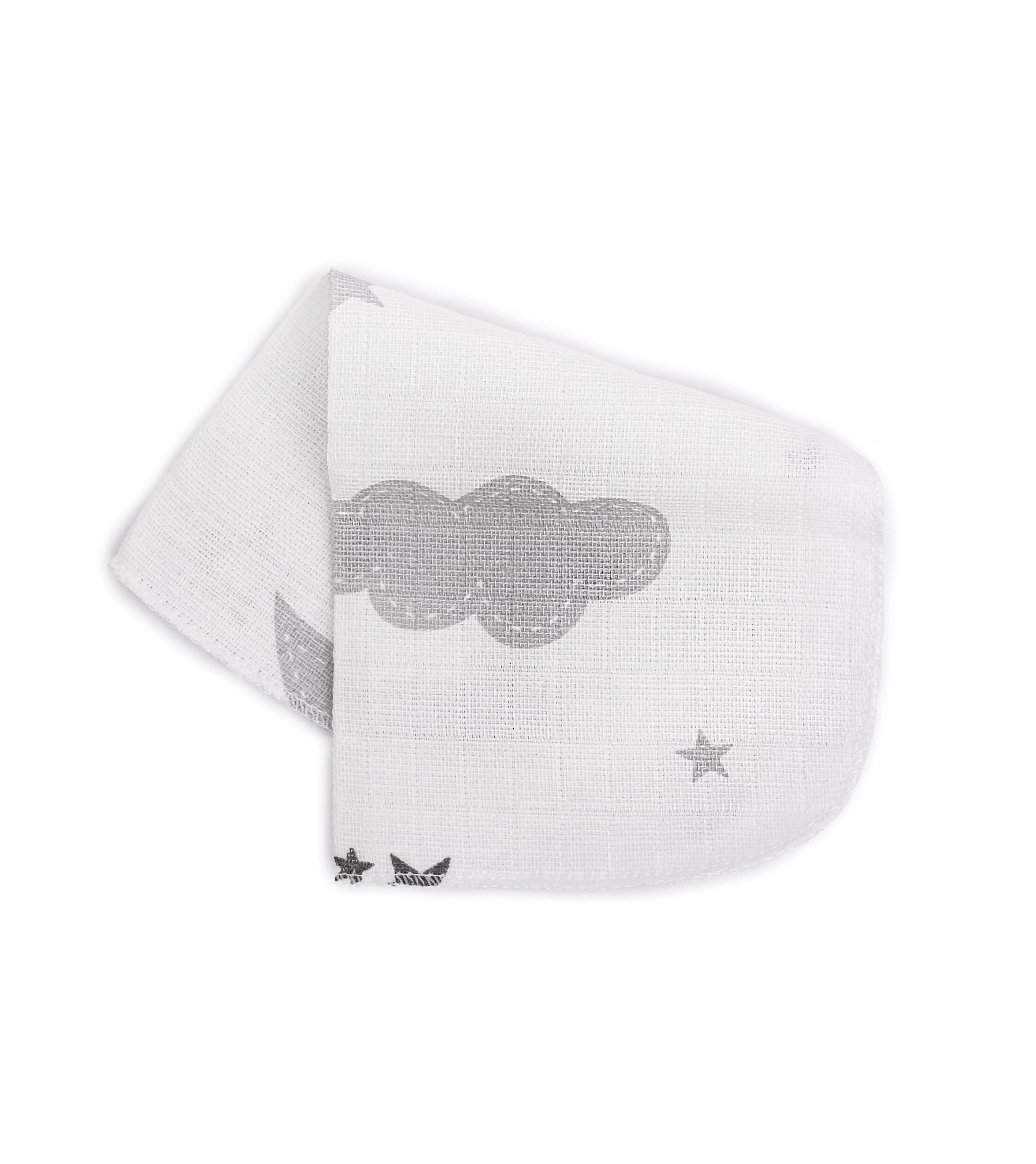 Desenli Müslin Mendil - Ay