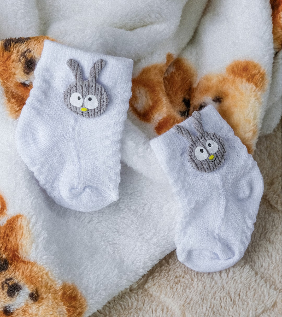 Süslü Çoraplar - Beyaz