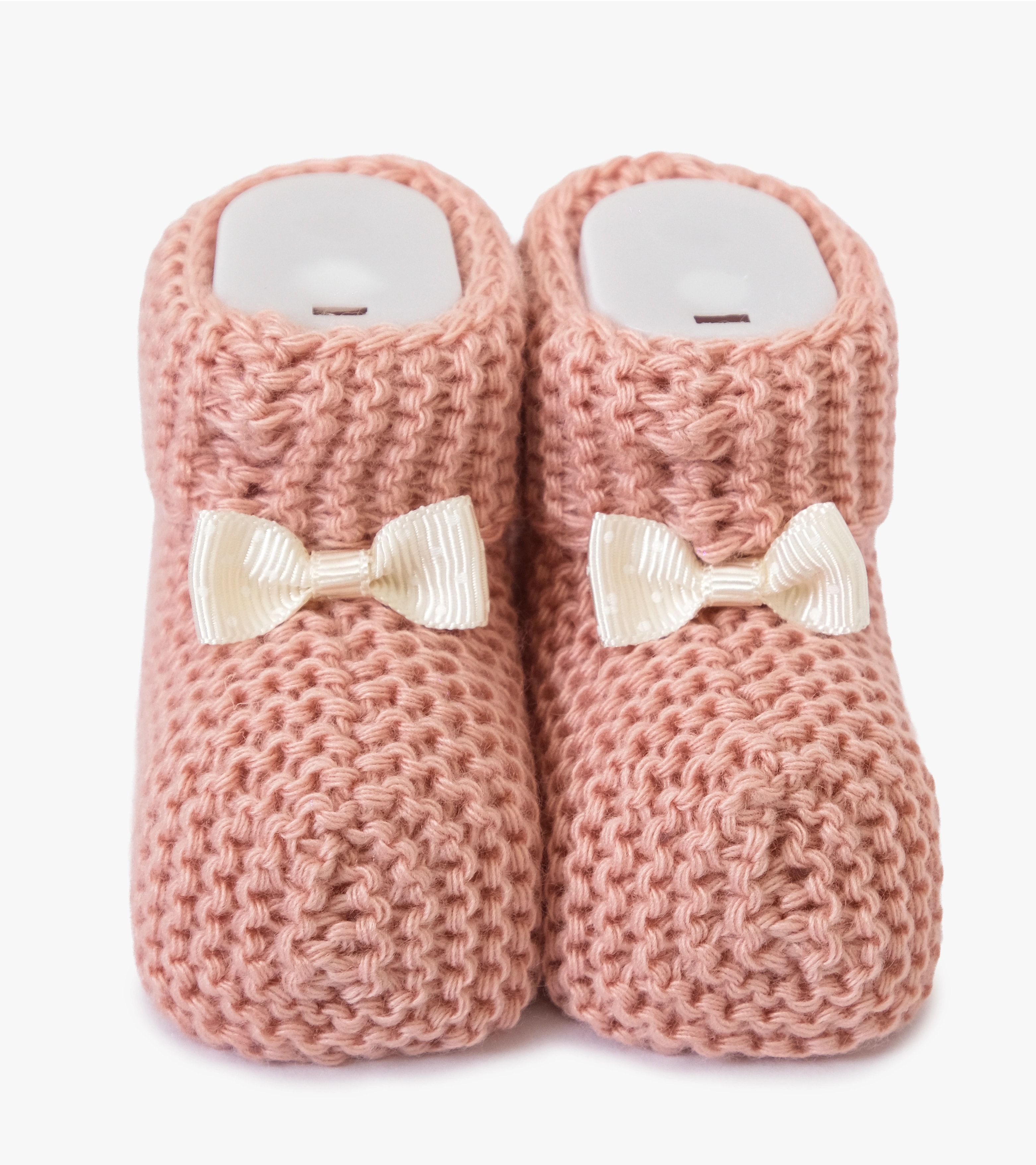 Örme Bebek Patiği - Vişne