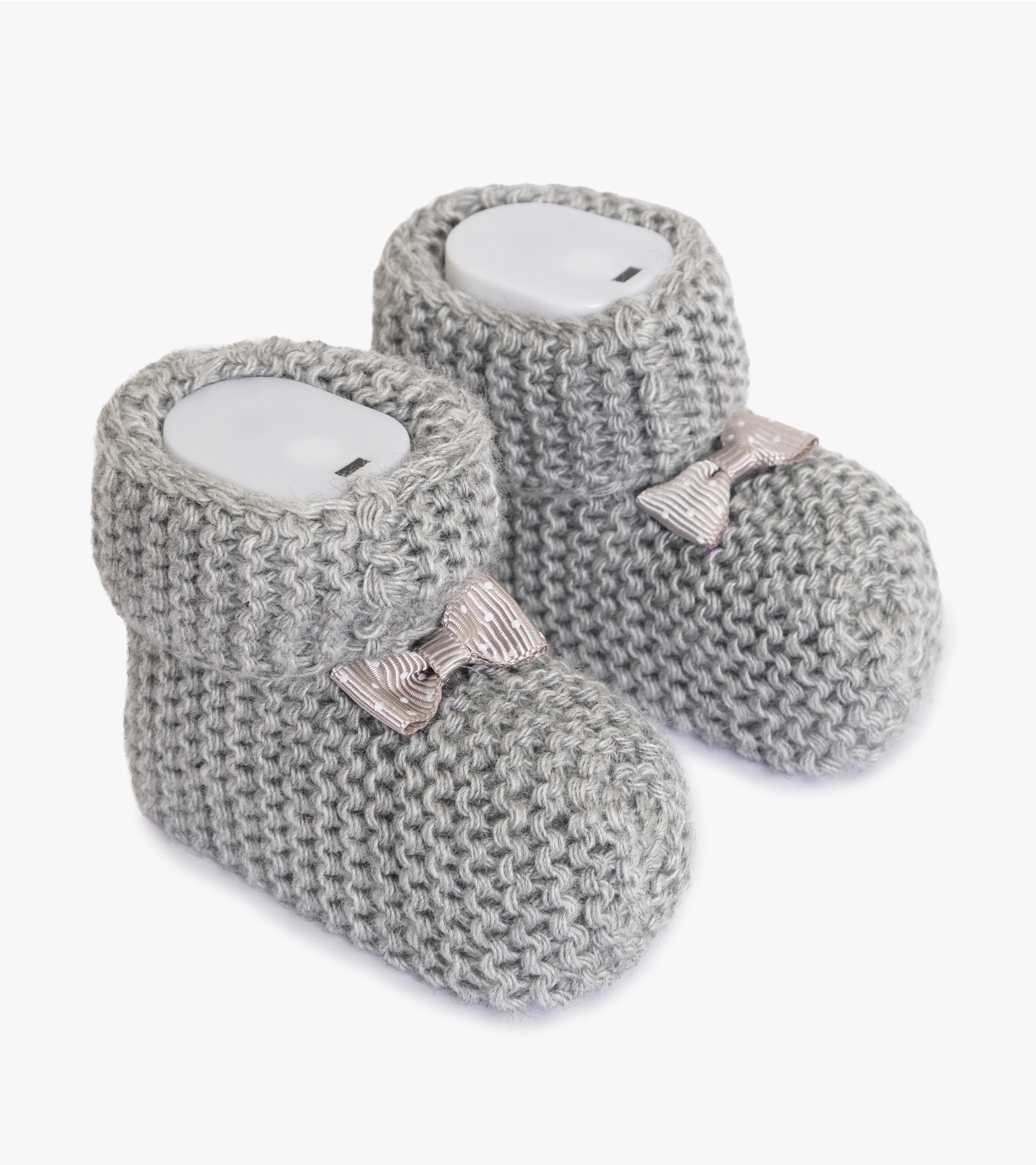 Örme Bebek Patiği - Gri