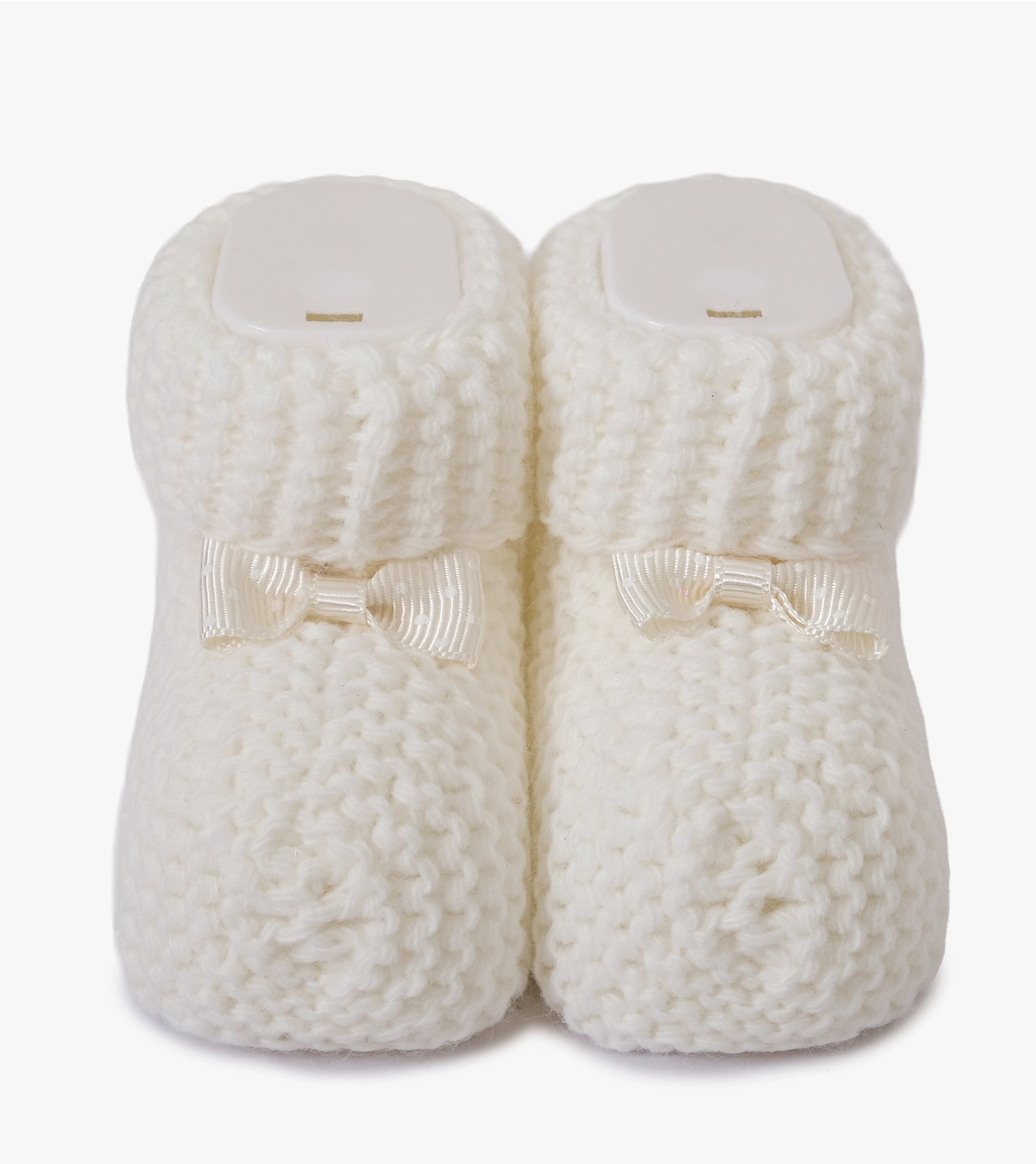 Örme Bebek Patiği - Beyaz