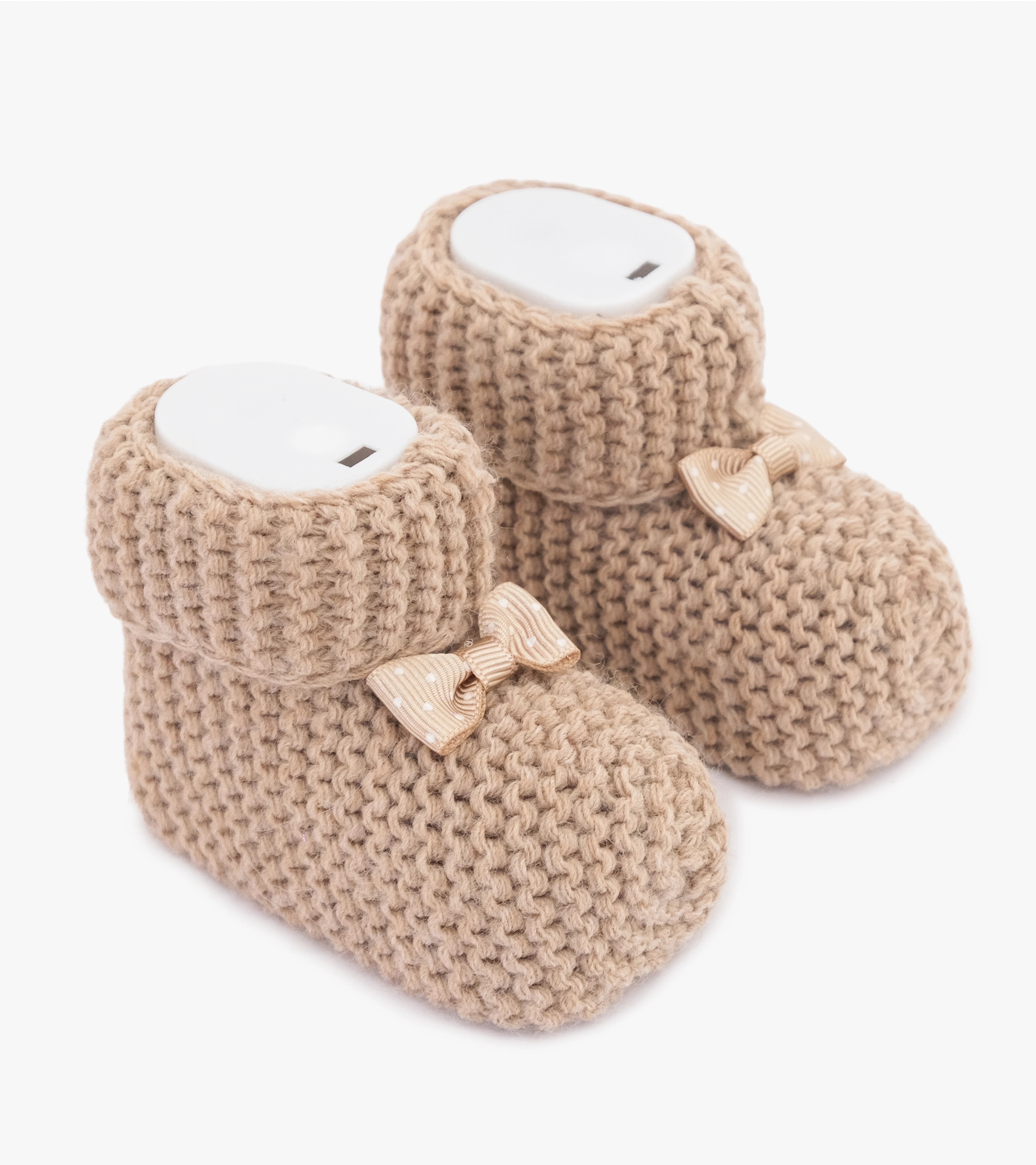 Örme Bebek Patiği - Kahverengi