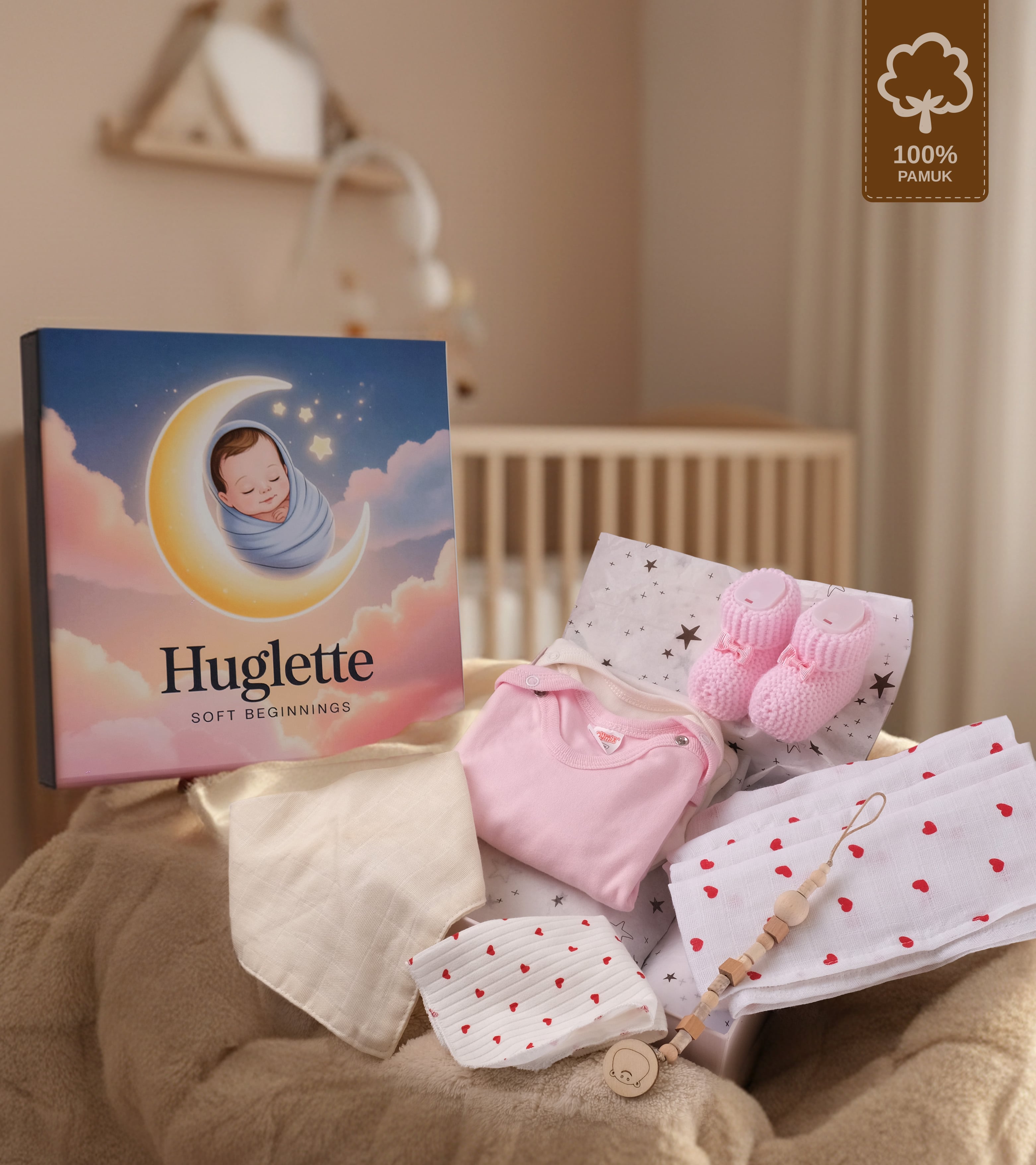 Hera Yenidoğan Kız Bebek Hediye Kutusu