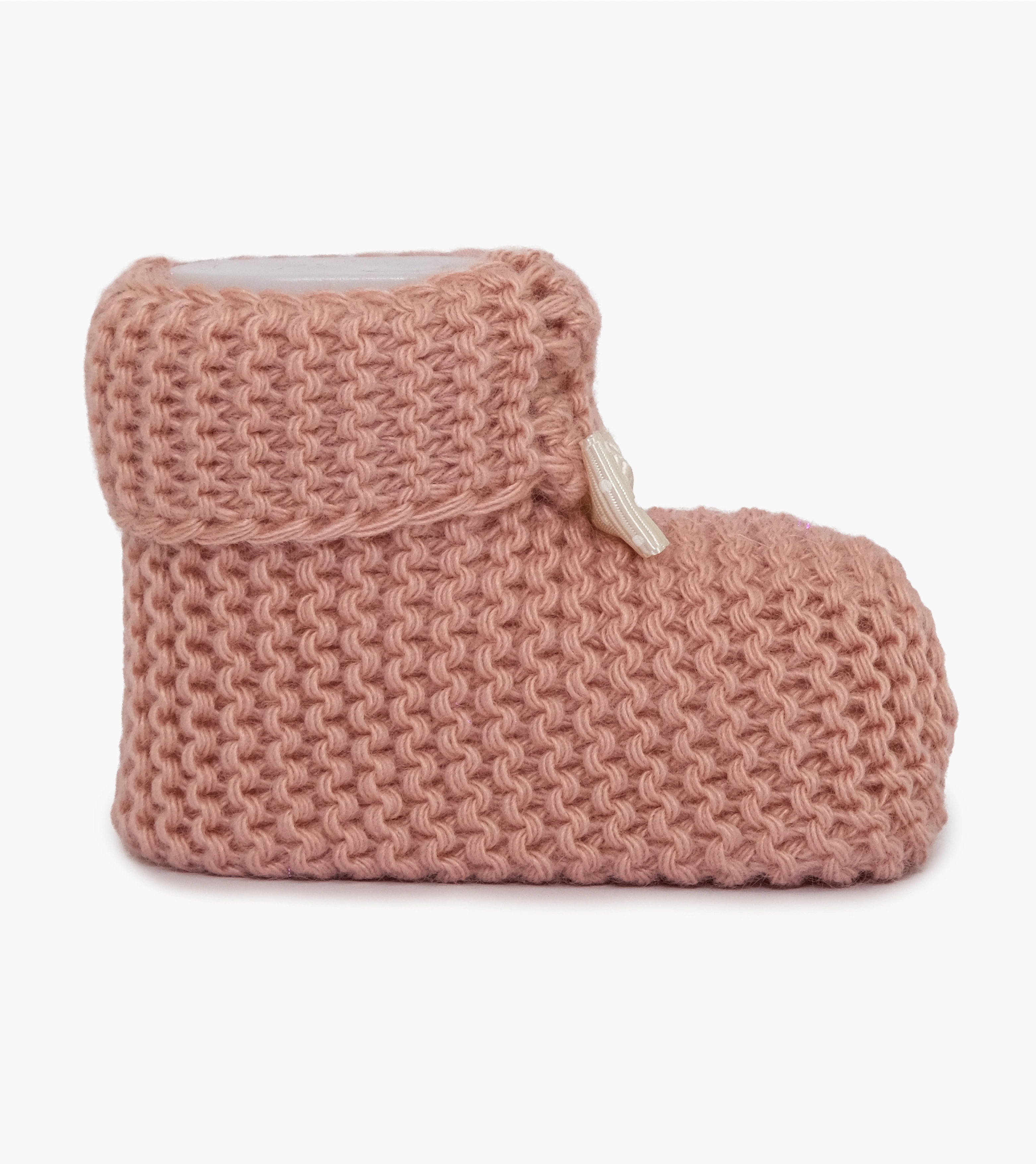 Örme Bebek Patiği - Vişne